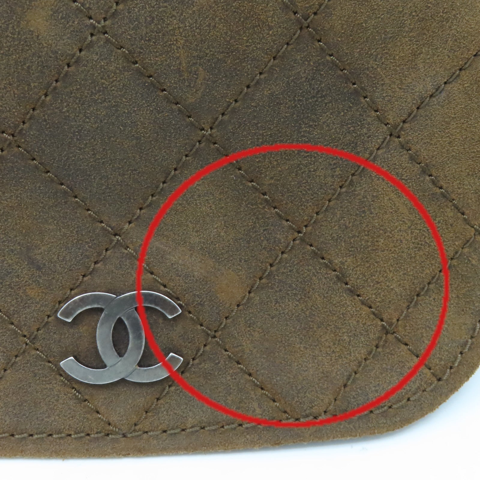 CHANEL 【清倉大減價】菱格牛皮皮革Shoulder Bag銀扣鏈帶肩背袋啡色