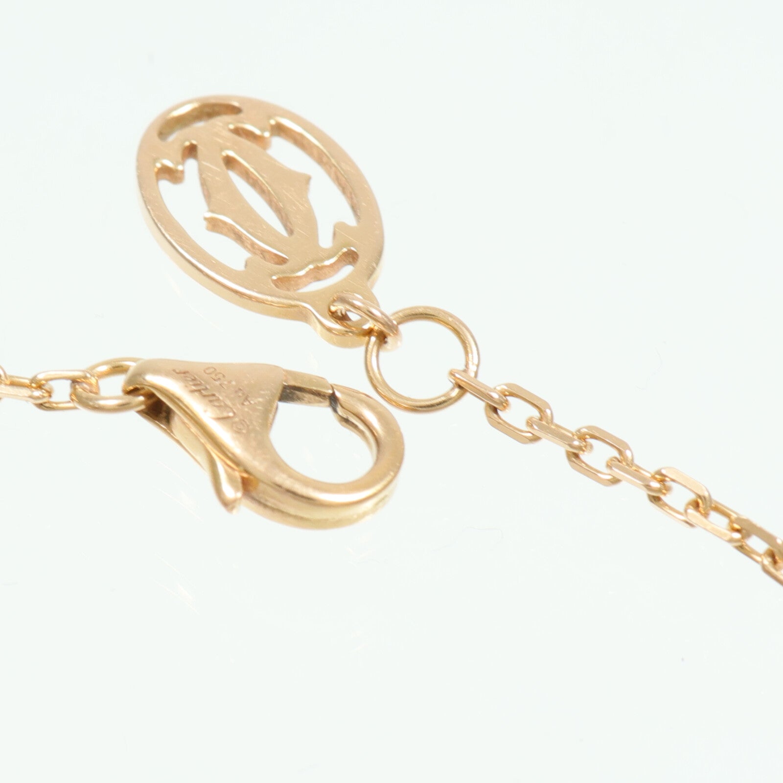 CARTIER 18K玫瑰金D'Amour Bracelet Mini鑽石手鏈