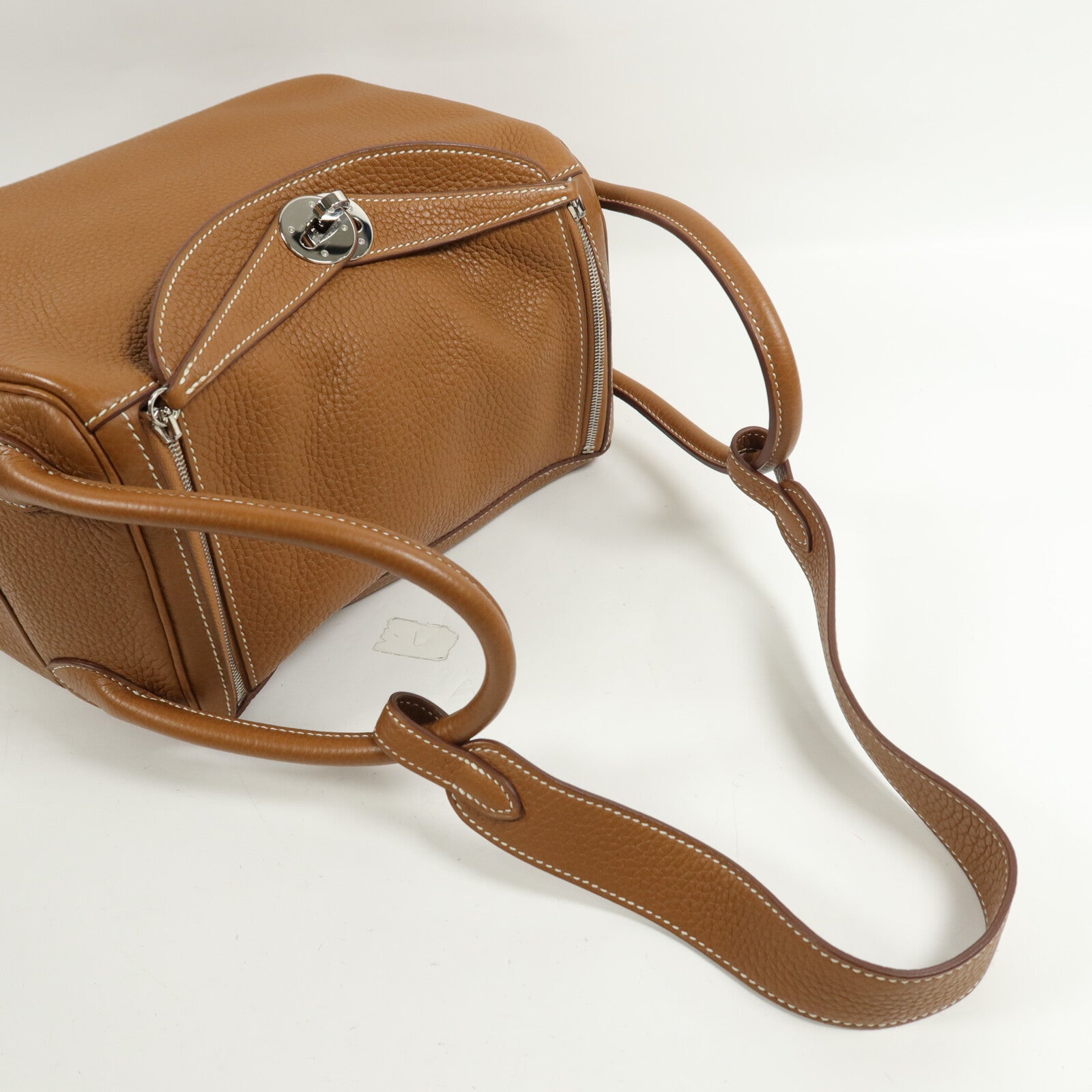 HERMES Clemence皮革Lindy 26肩背袋Gold