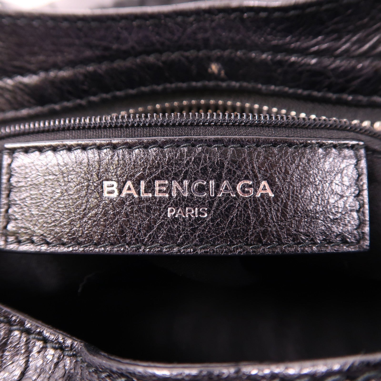 BALENCIAGA 羊皮皮革Giant City銀扣手挽肩背兩用袋