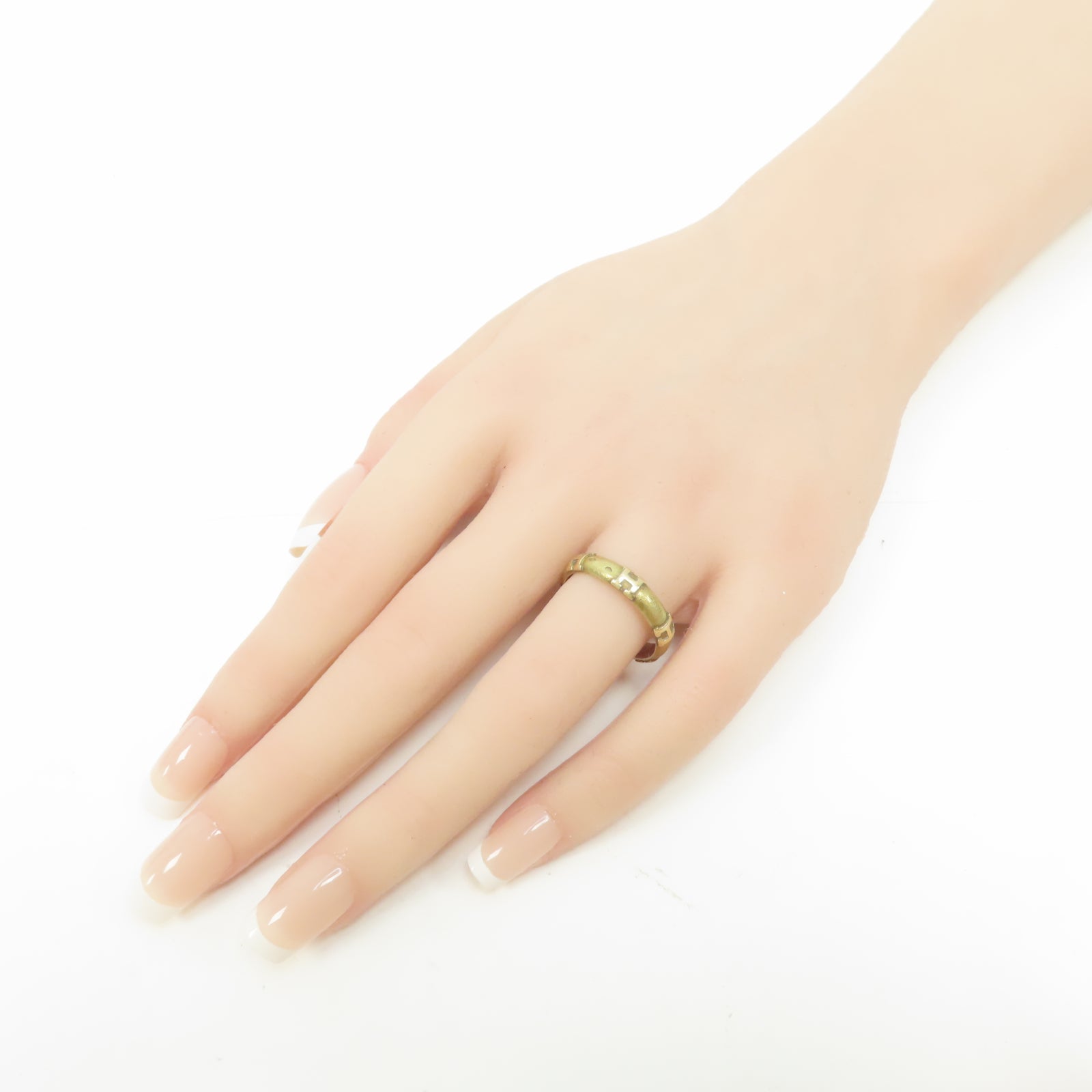 HERMES 18K黃金Ring戒指US#8.25
