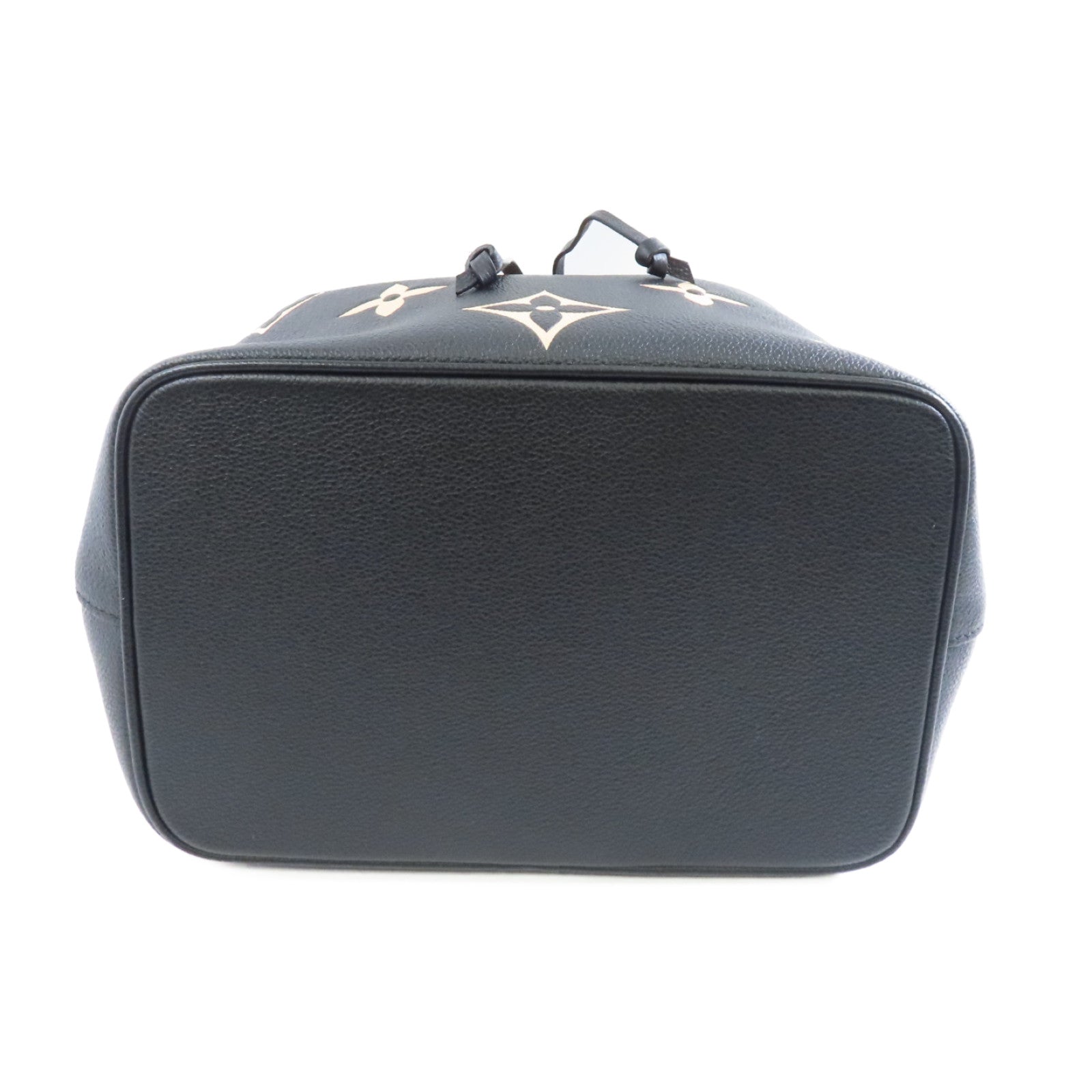 LOUIS VUITTON Monogram Empreinte Neo Noe MM金扣手挽肩背兩用袋黑色/米色