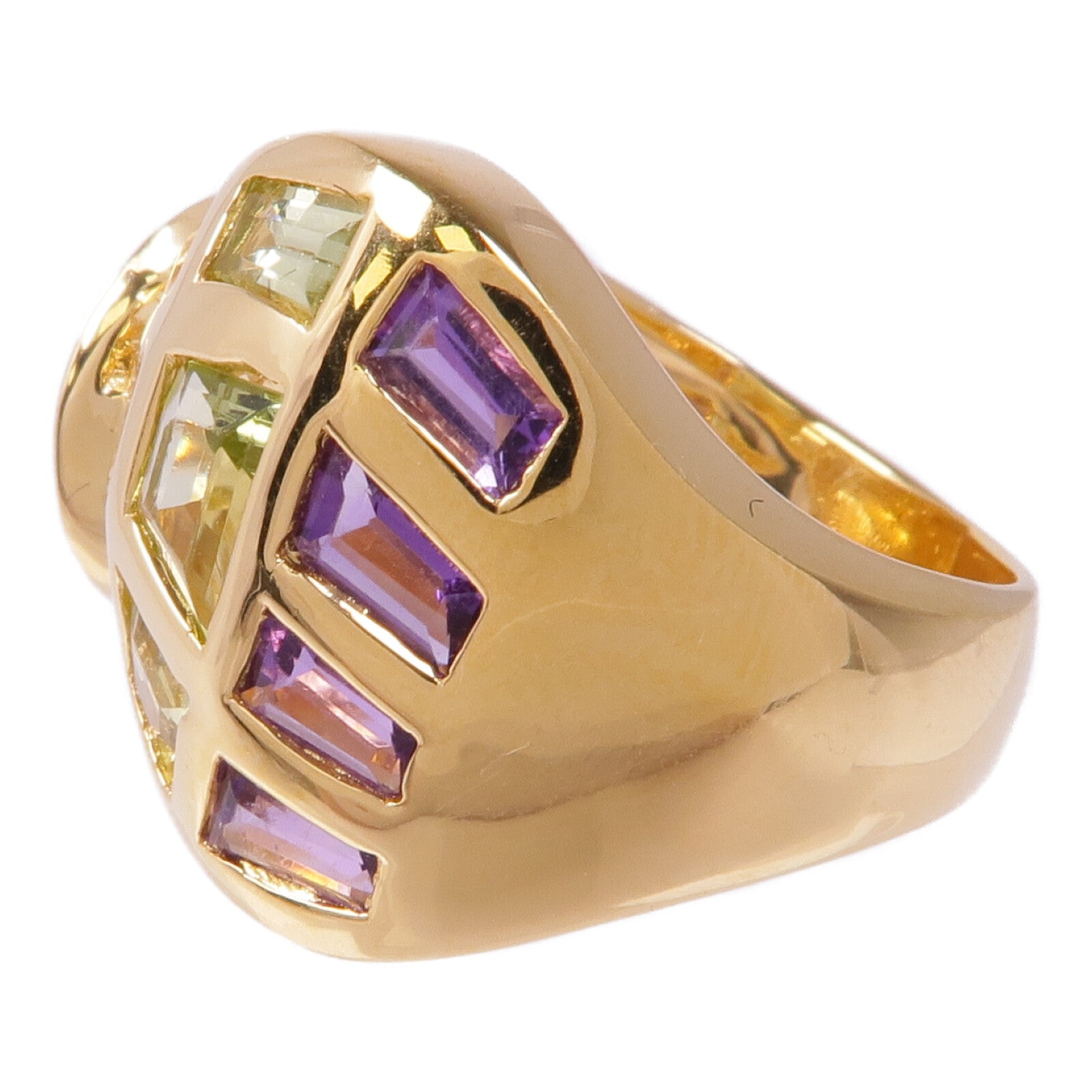 JEWELRY 【激減優惠】18K黃金Diamond/Multi Stone Ring鑽石/多顆寶石戒指US#5.75