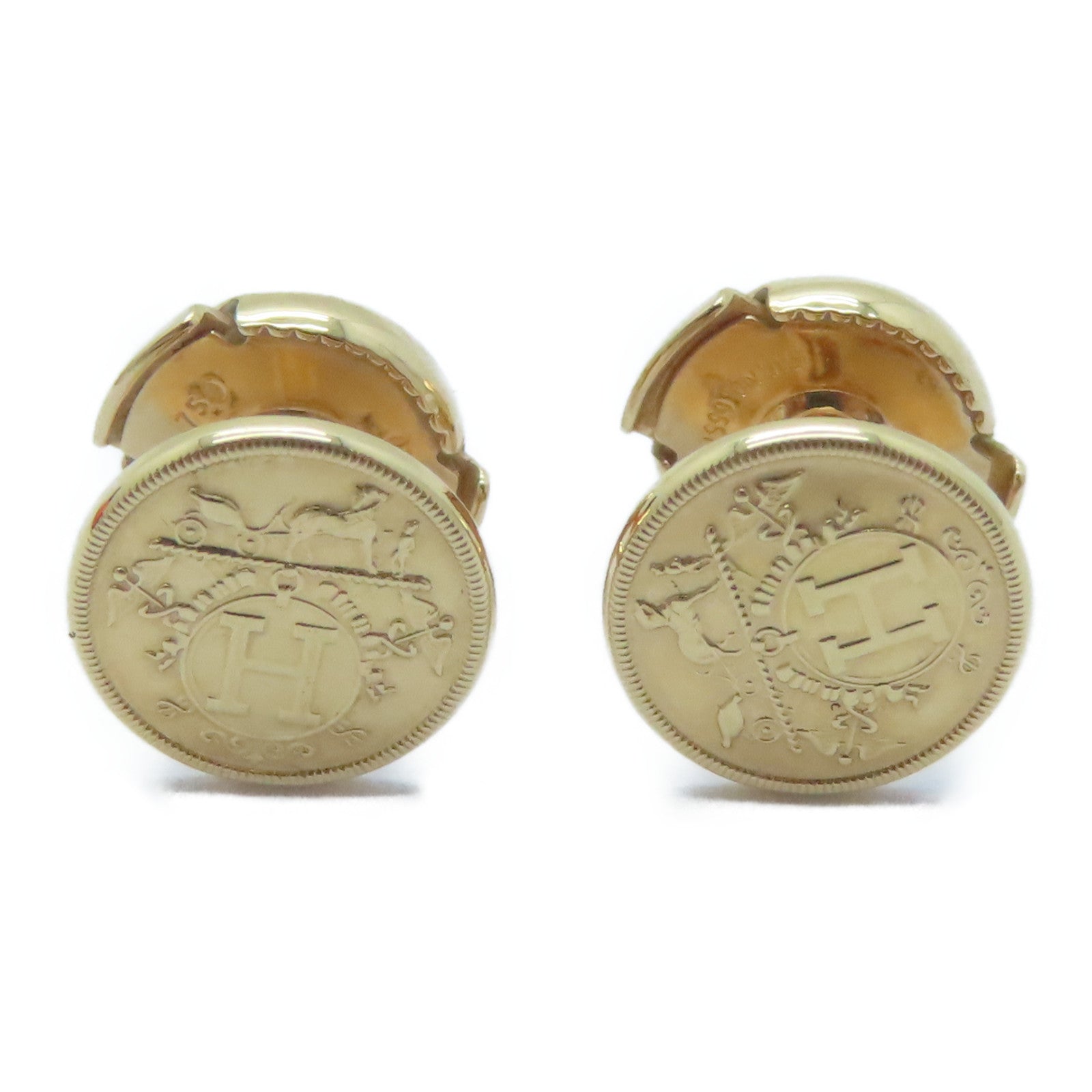 HERMES 【激減優惠】18K玫瑰金Libris Tres Petit Earring耳環