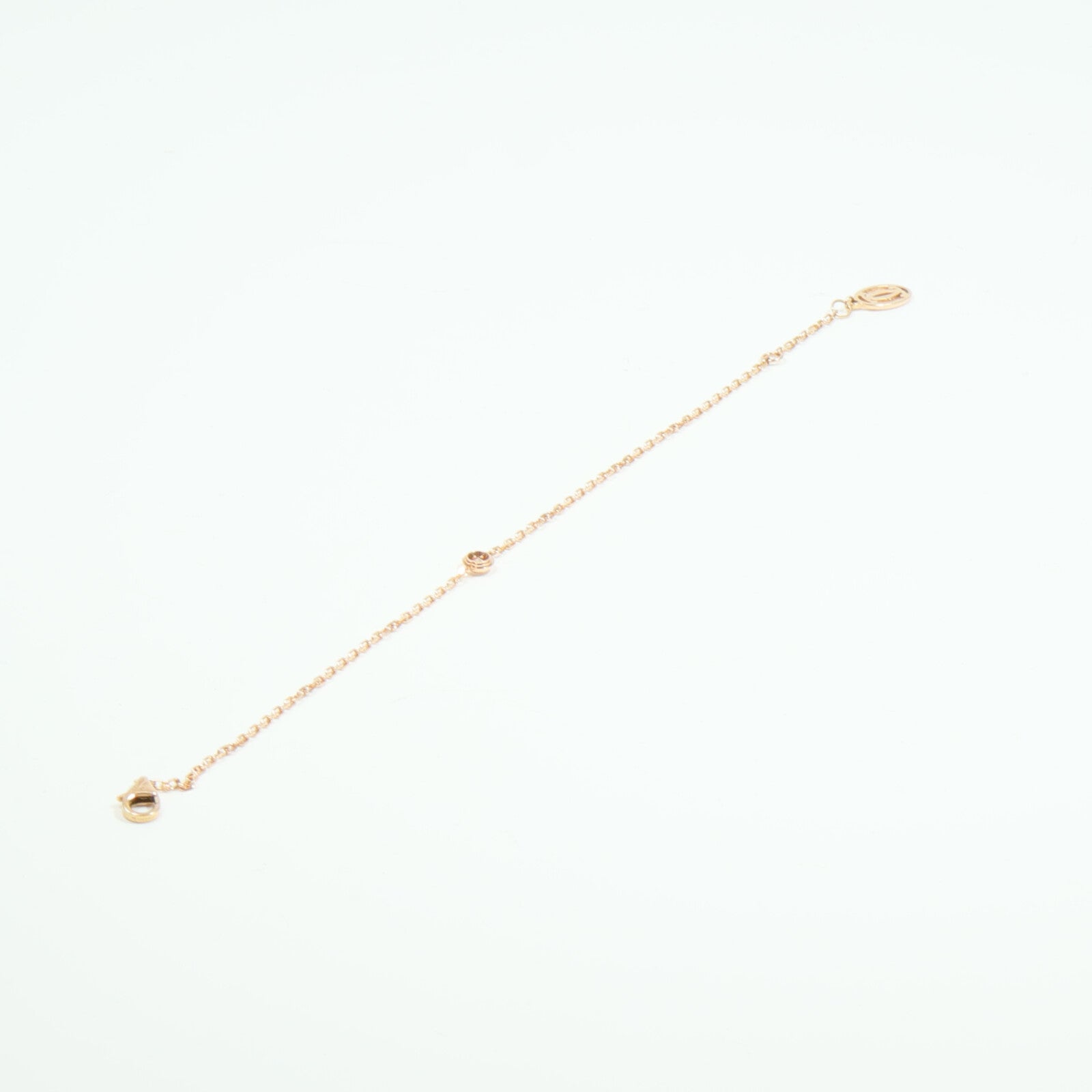 CARTIER 18K玫瑰金D'Amour Bracelet Mini鑽石手鏈