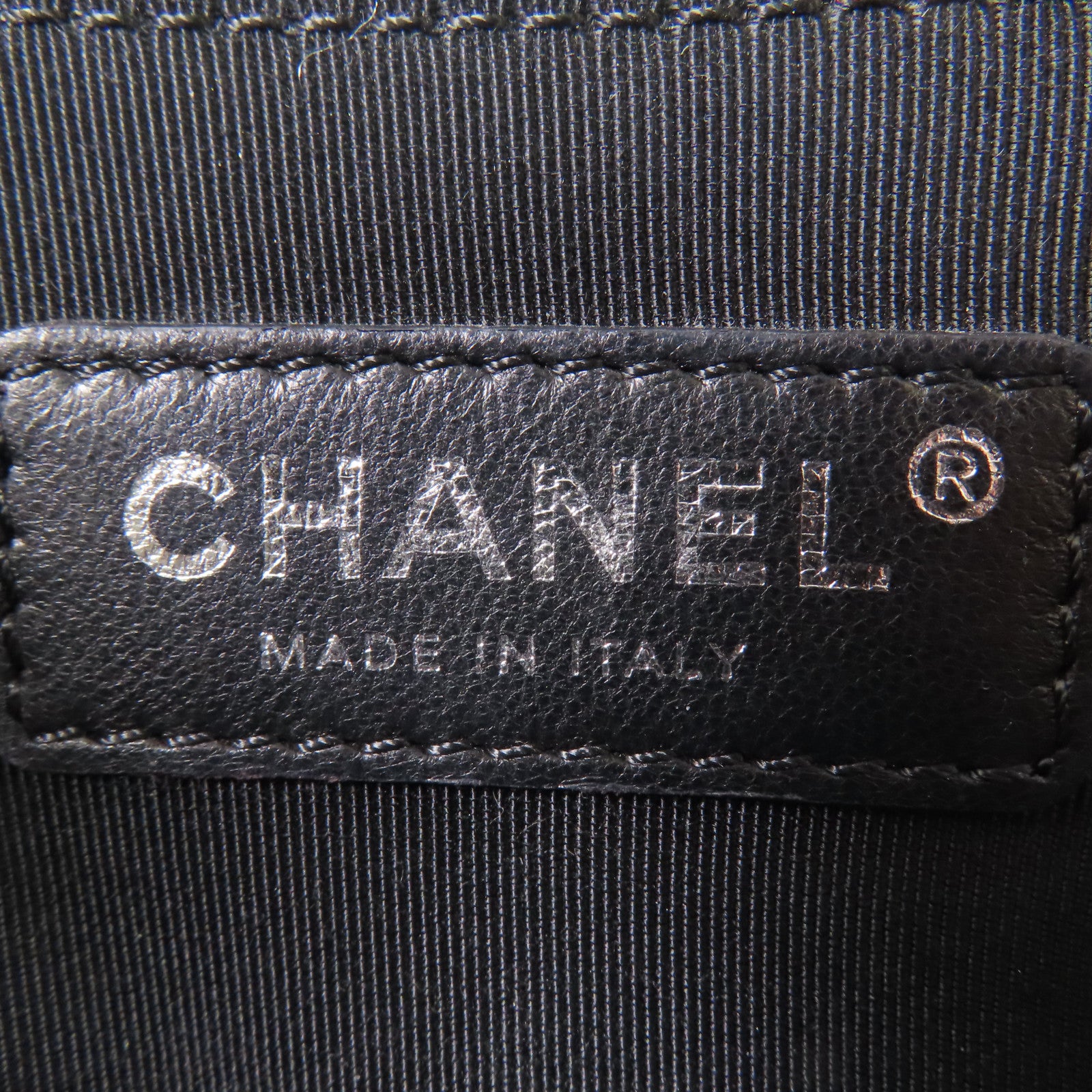 CHANEL 皮革Chain Shoulder Bag銀扣鏈帶肩背袋