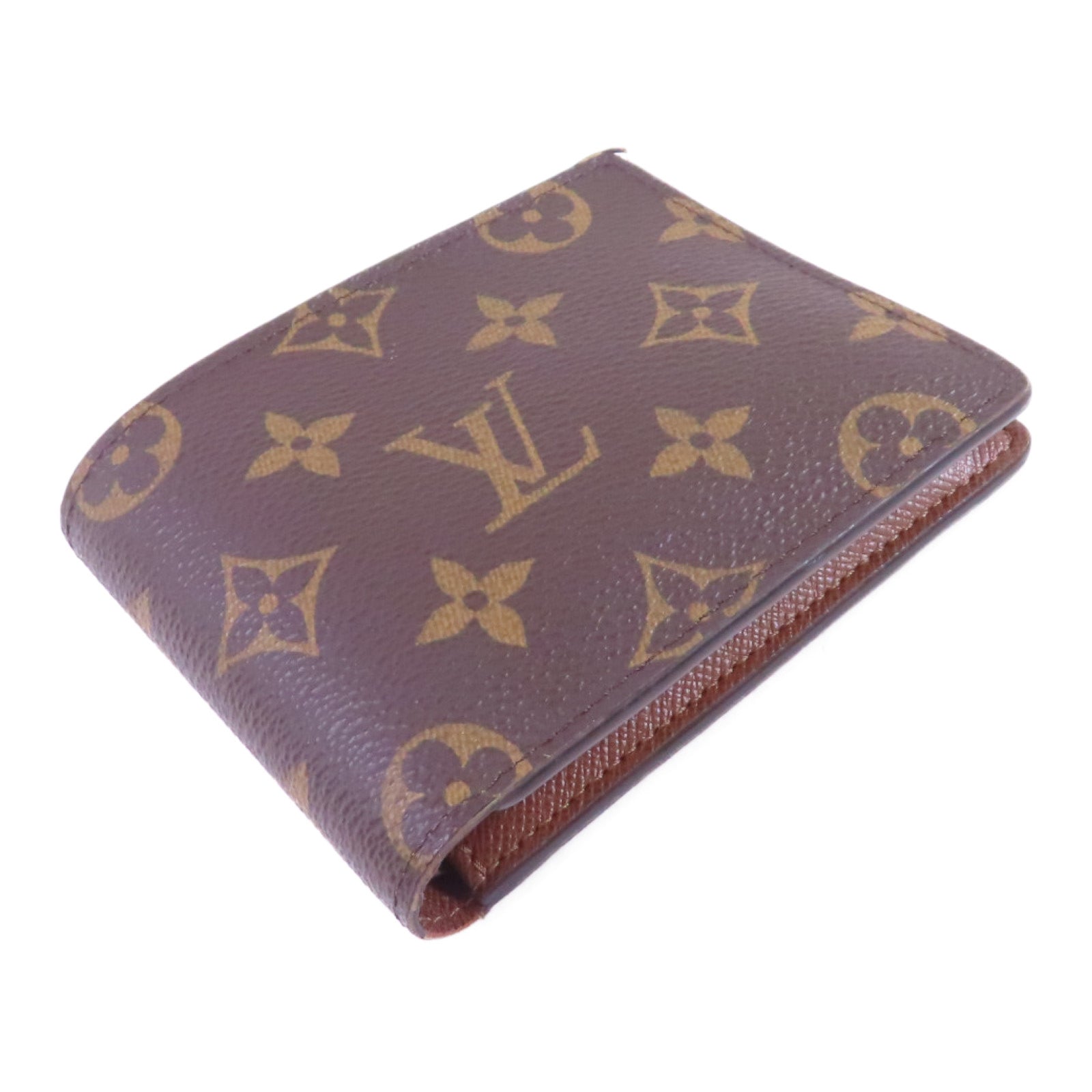LOUIS VUITTON Monogram Multiple Short Wallet短錢包啡色
