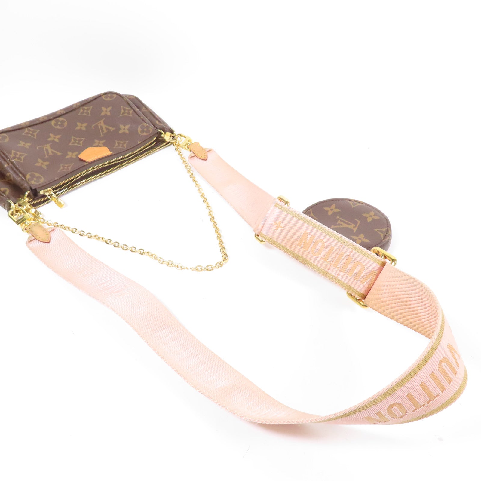 LOUIS VUITTON Monogram Multi Pochette Accessoires金扣肩背袋