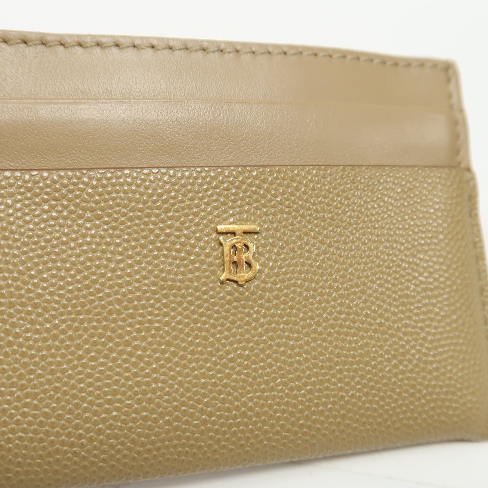 BURBERRY 牛皮皮革Card Case金扣卡片套啡色