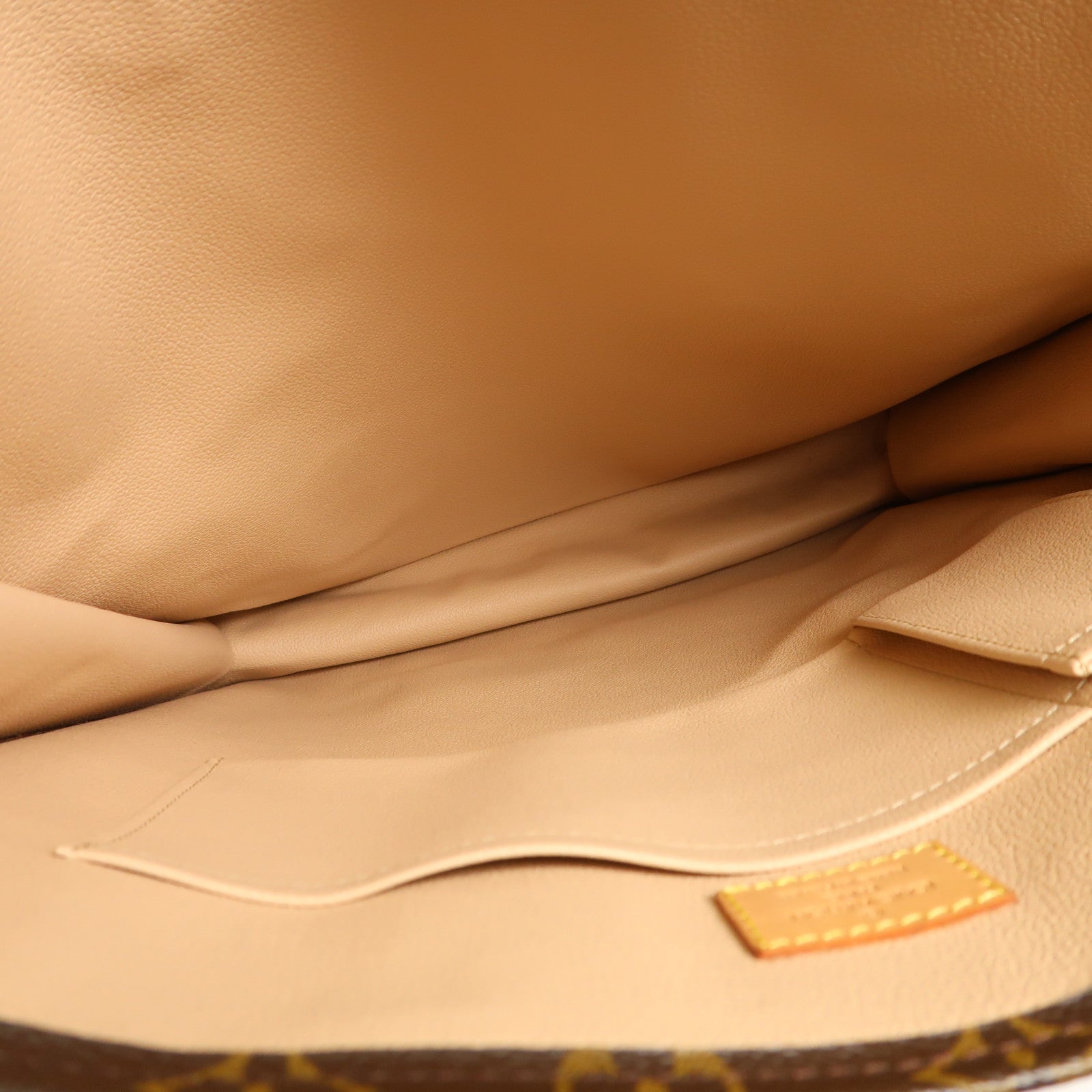 LOUIS VUITTON Monogram Sac Plat金扣手挽袋