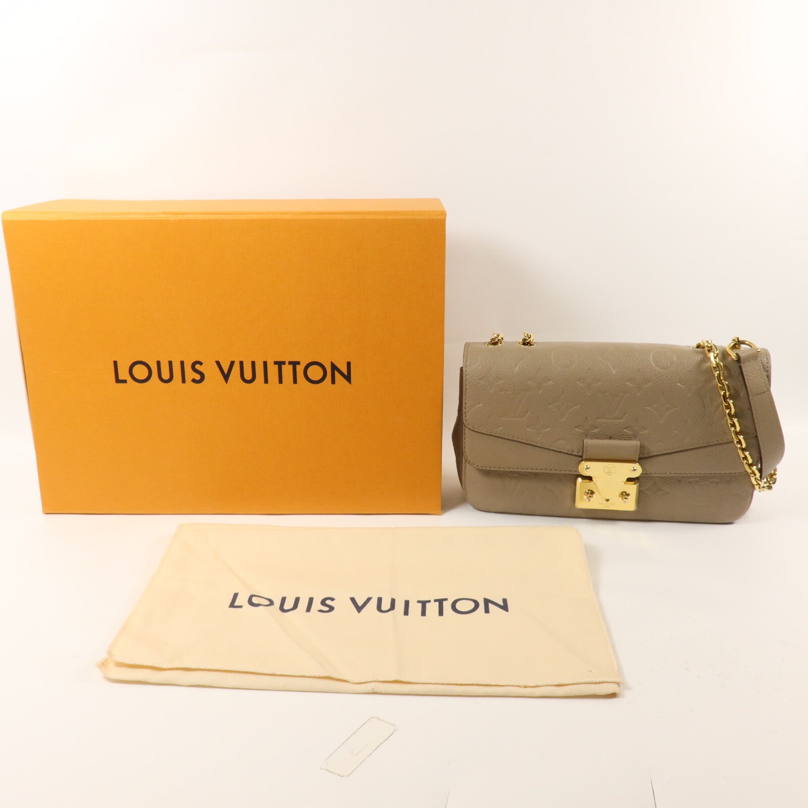 LOUIS VUITTON Momogram Empreinte Marceau鏈帶肩背袋