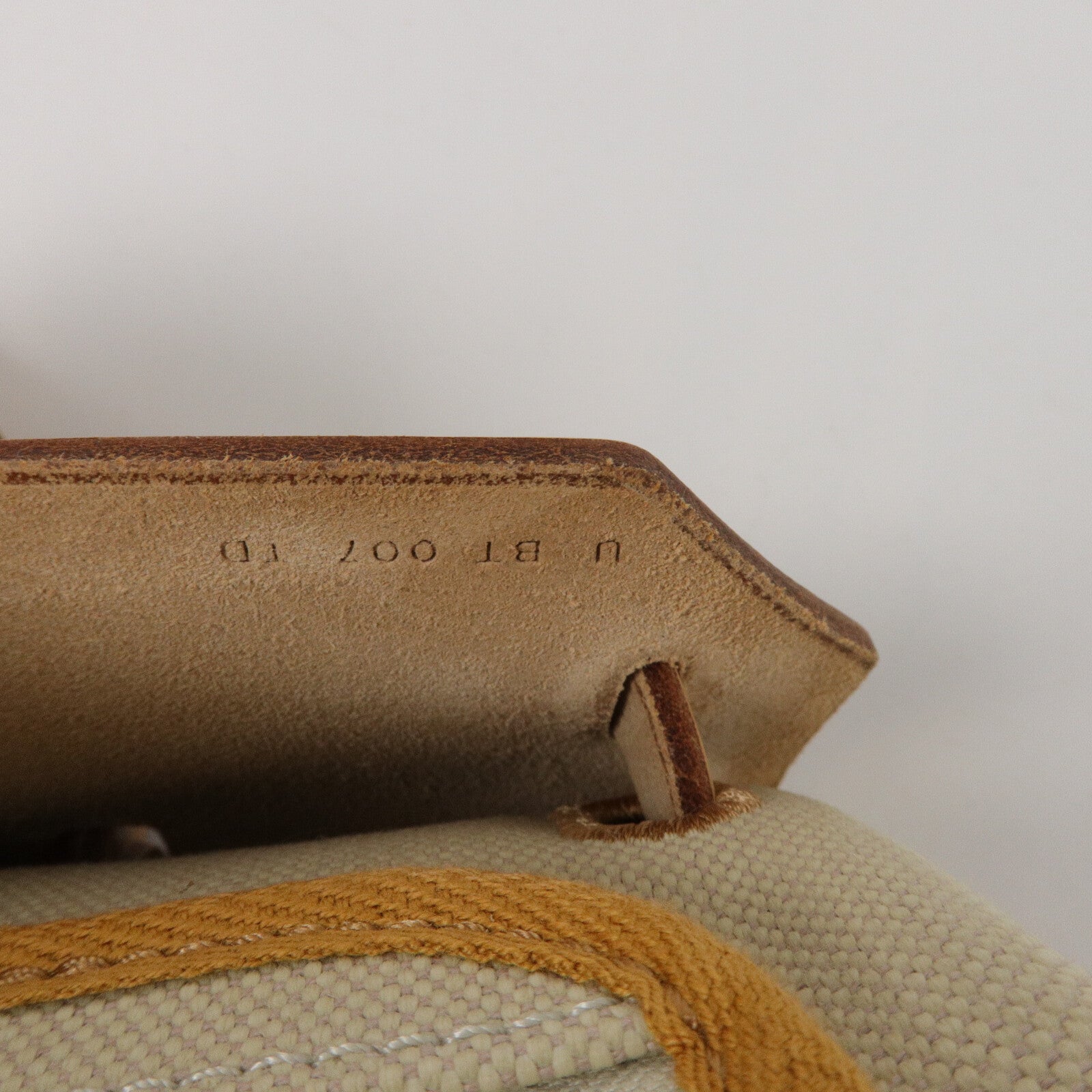 HERMES 帆布Herbag PM手挽肩背兩用袋Fauve