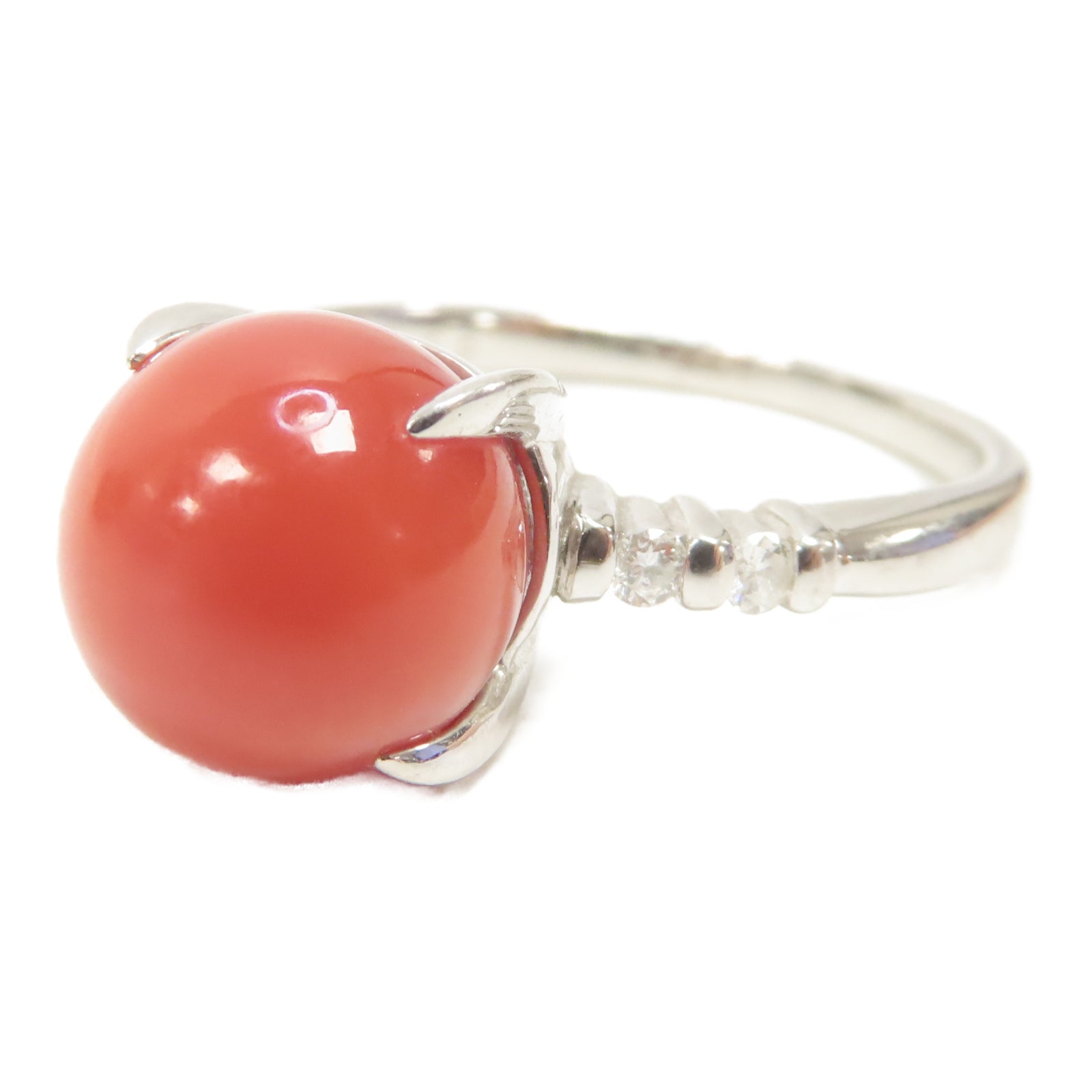 JEWELRY PT900鉑金Coral Ring戒指US#6