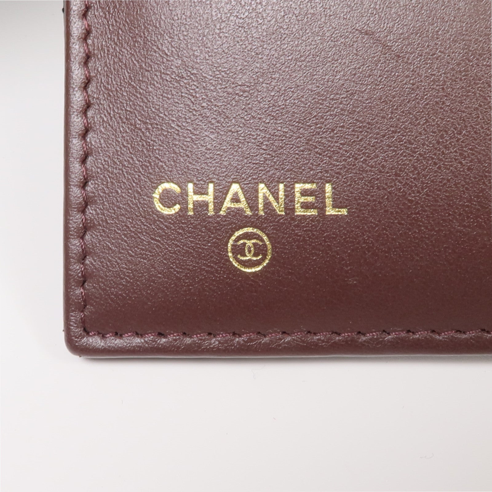 CHANEL 牛皮皮革Long Wallet金扣長錢包
