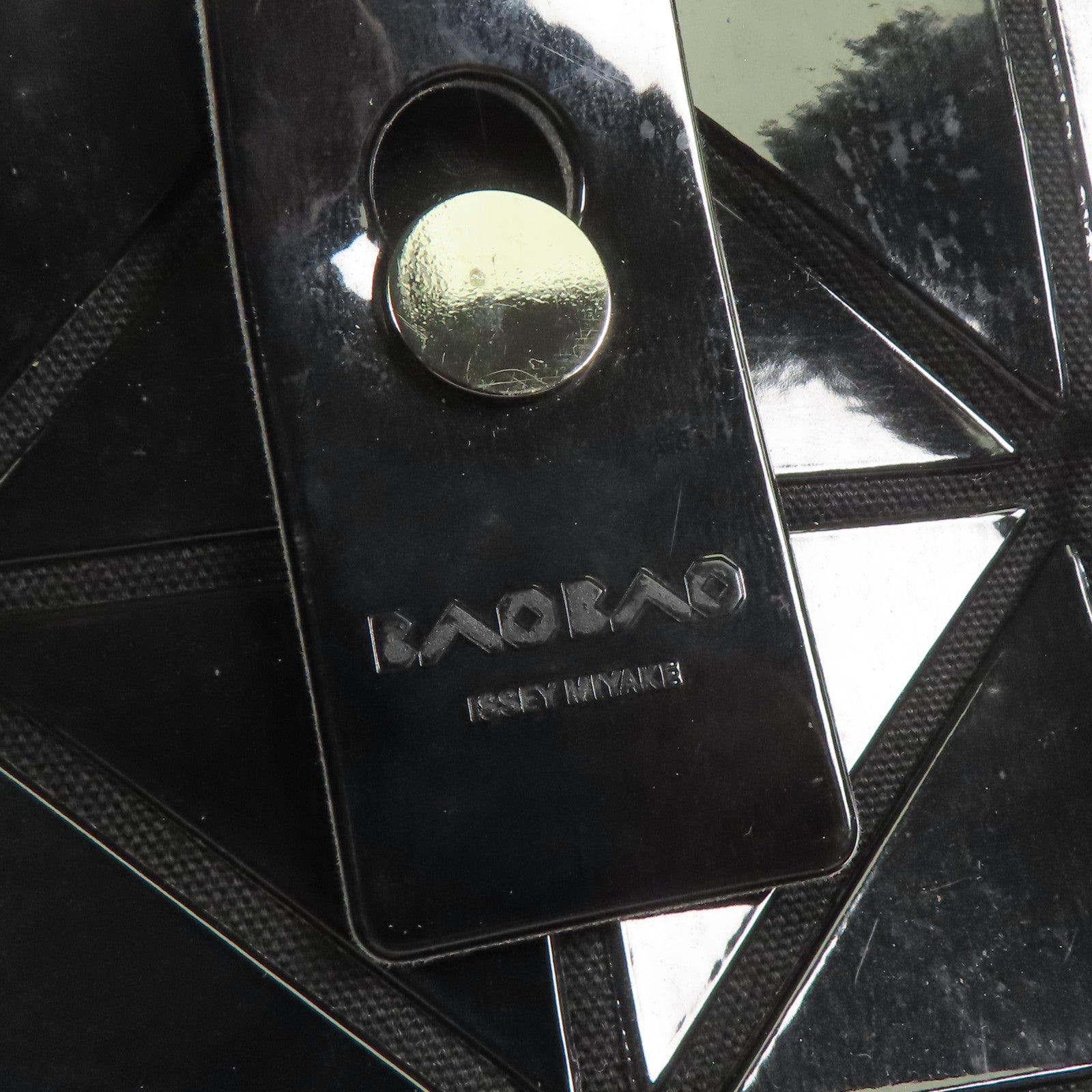 BAO BAO ISSEYMIYAKE Shoulder Bag PVC Black