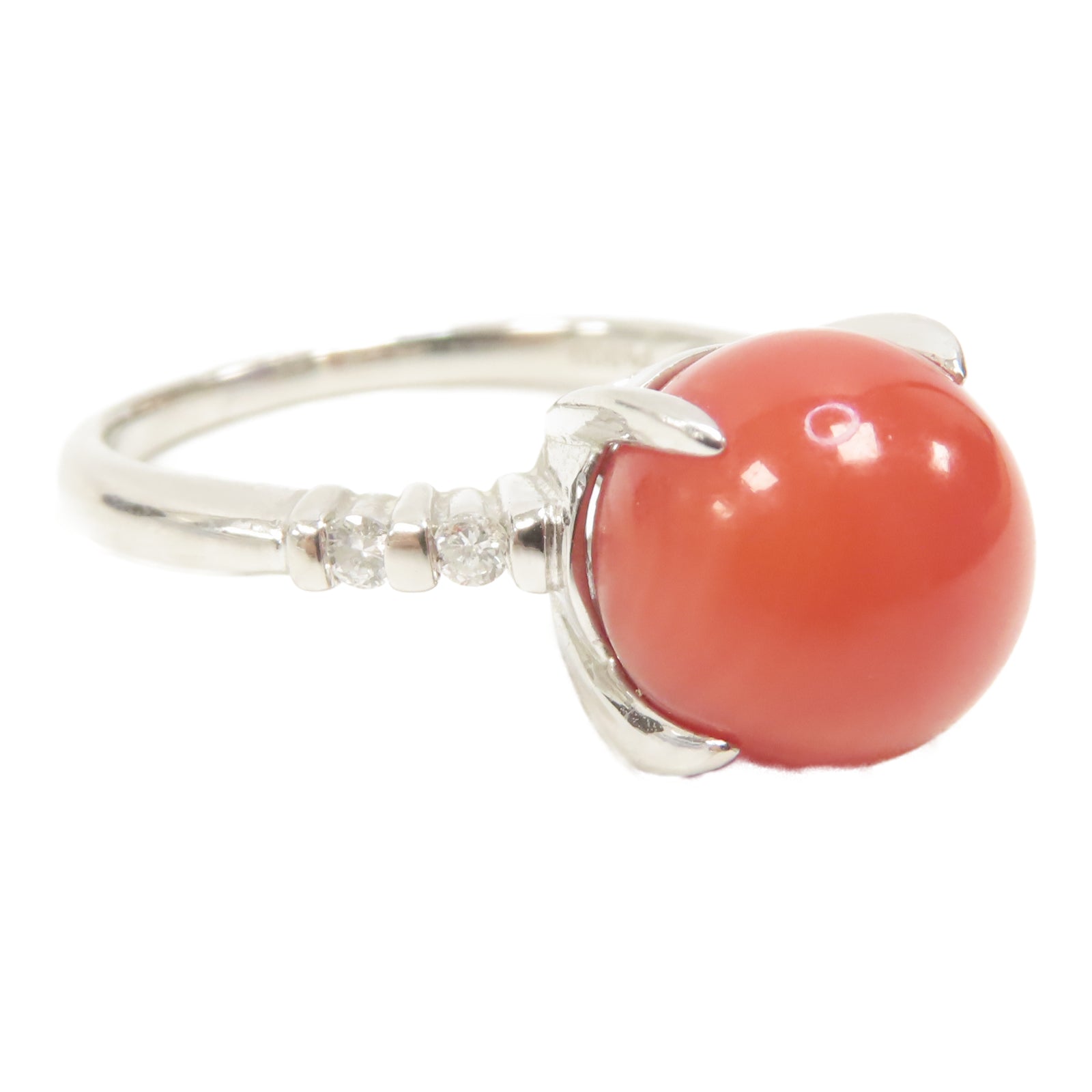 JEWELRY PT900鉑金Coral Ring戒指US#6