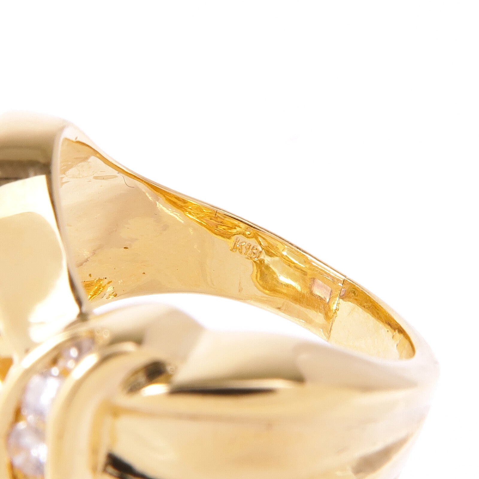 JEWELRY 【激減優惠】18K黃金Diamond/Multi Stone Ring鑽石/多顆寶石戒指US#5.75