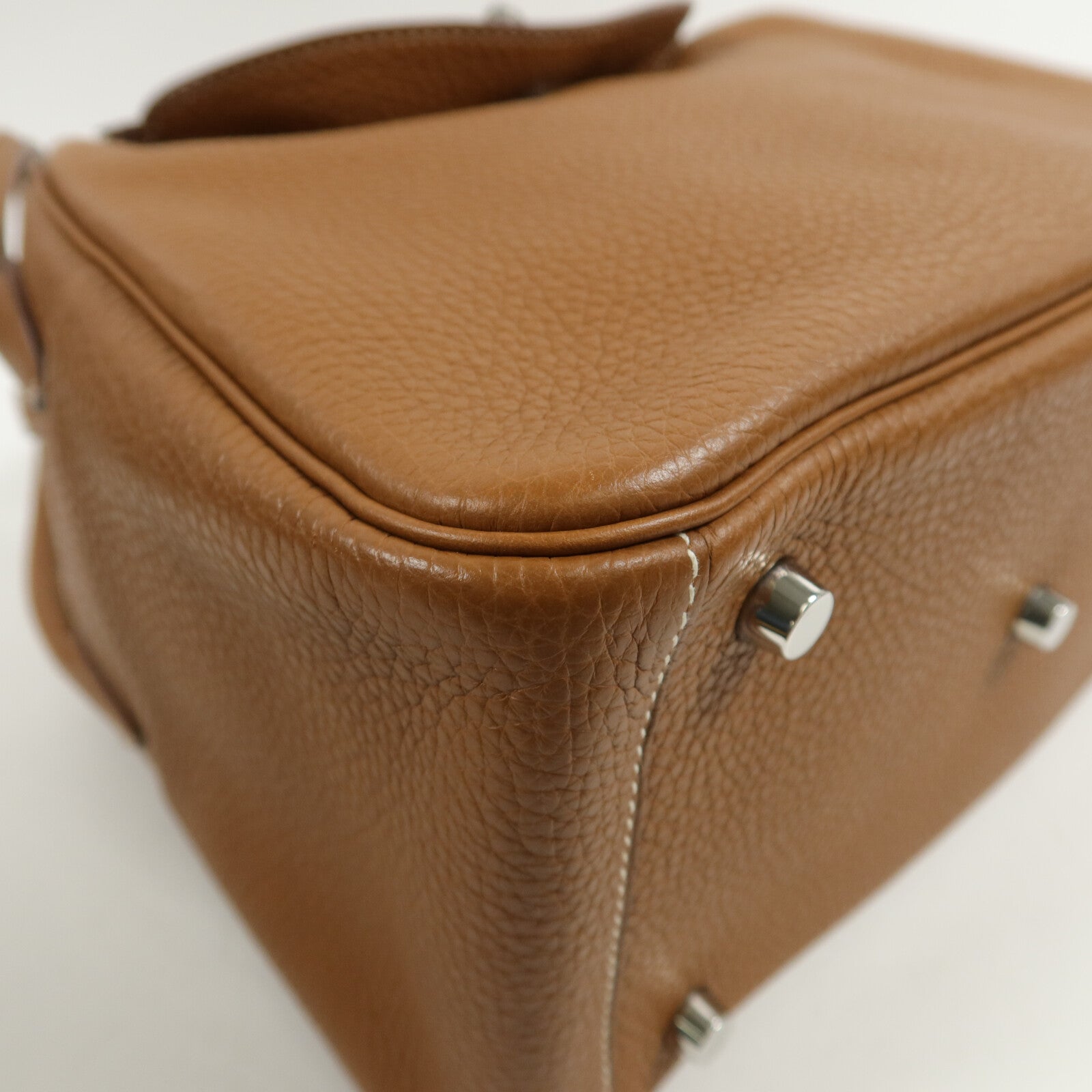 HERMES Clemence皮革Lindy 26肩背袋Gold