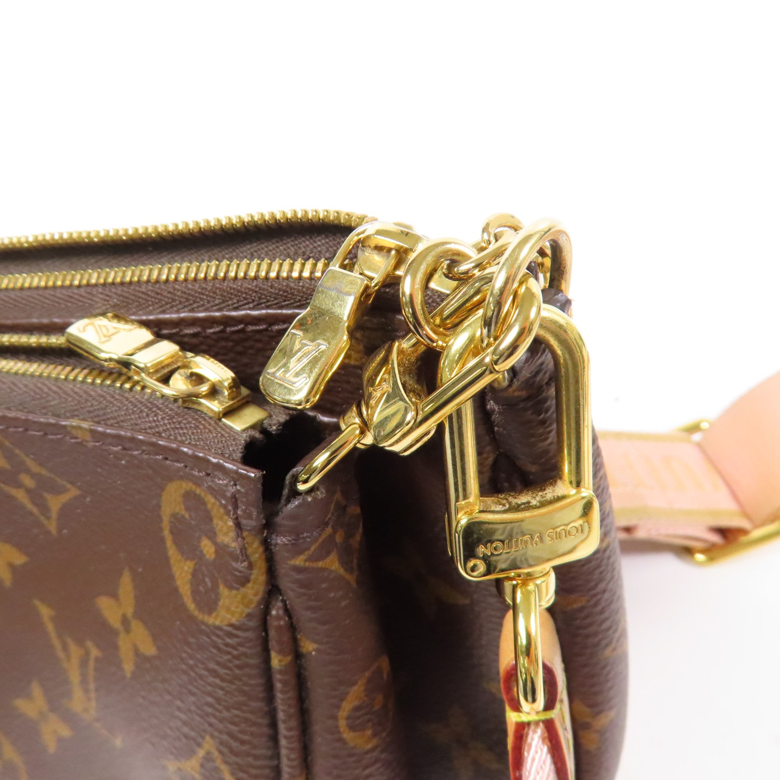 LOUIS VUITTON Monogram Multi Pochette Accessoires金扣肩背袋