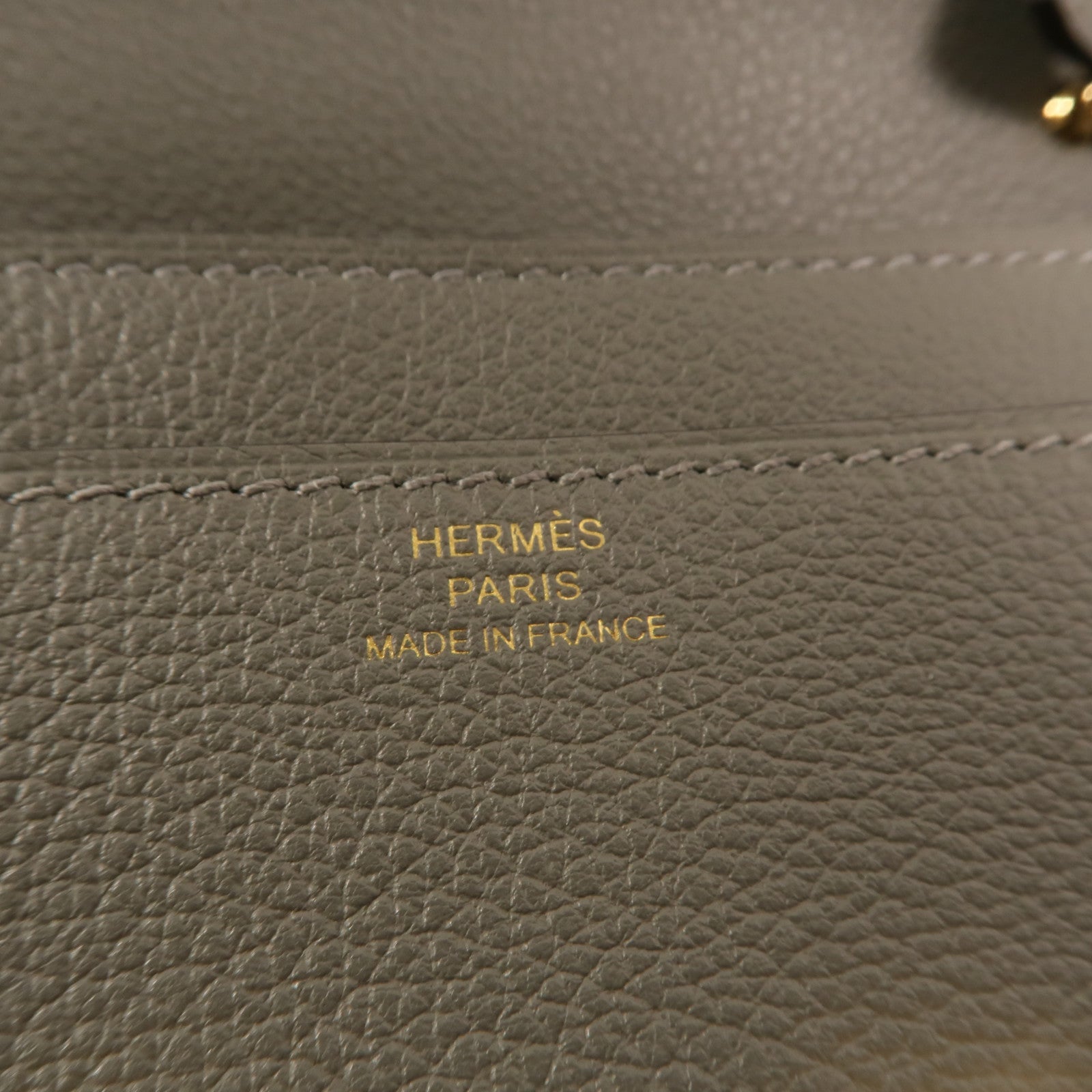 HERMES Evercolor皮革Constance To Go肩背袋Gris Meyer