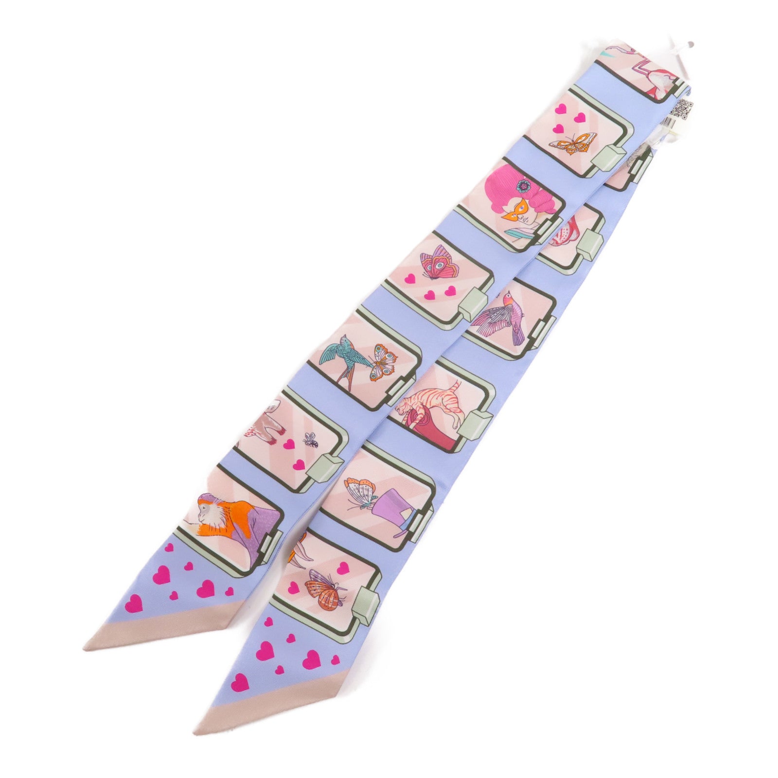 HERMES 絲質Twilly絲巾