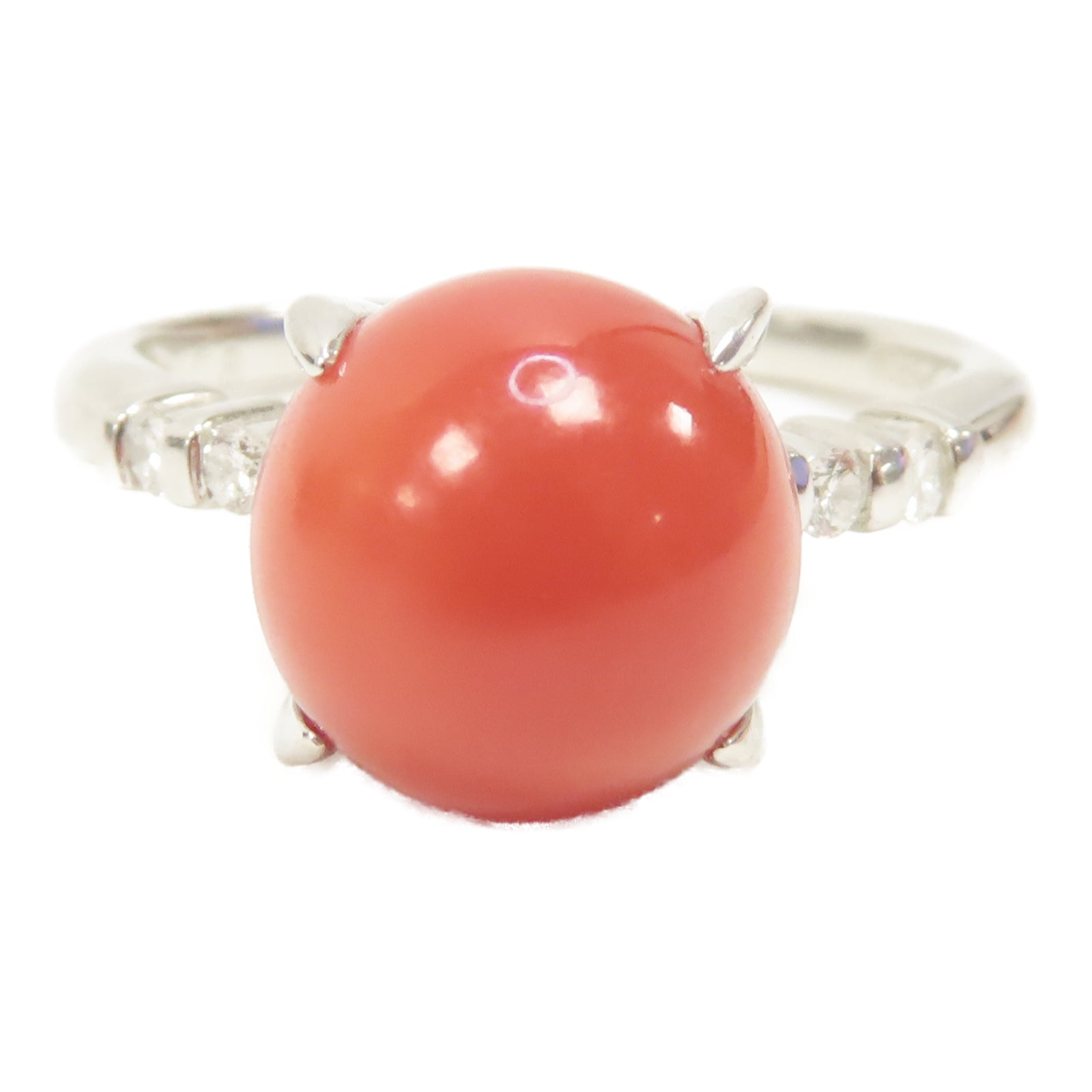 JEWELRY PT900鉑金Coral Ring戒指US#6