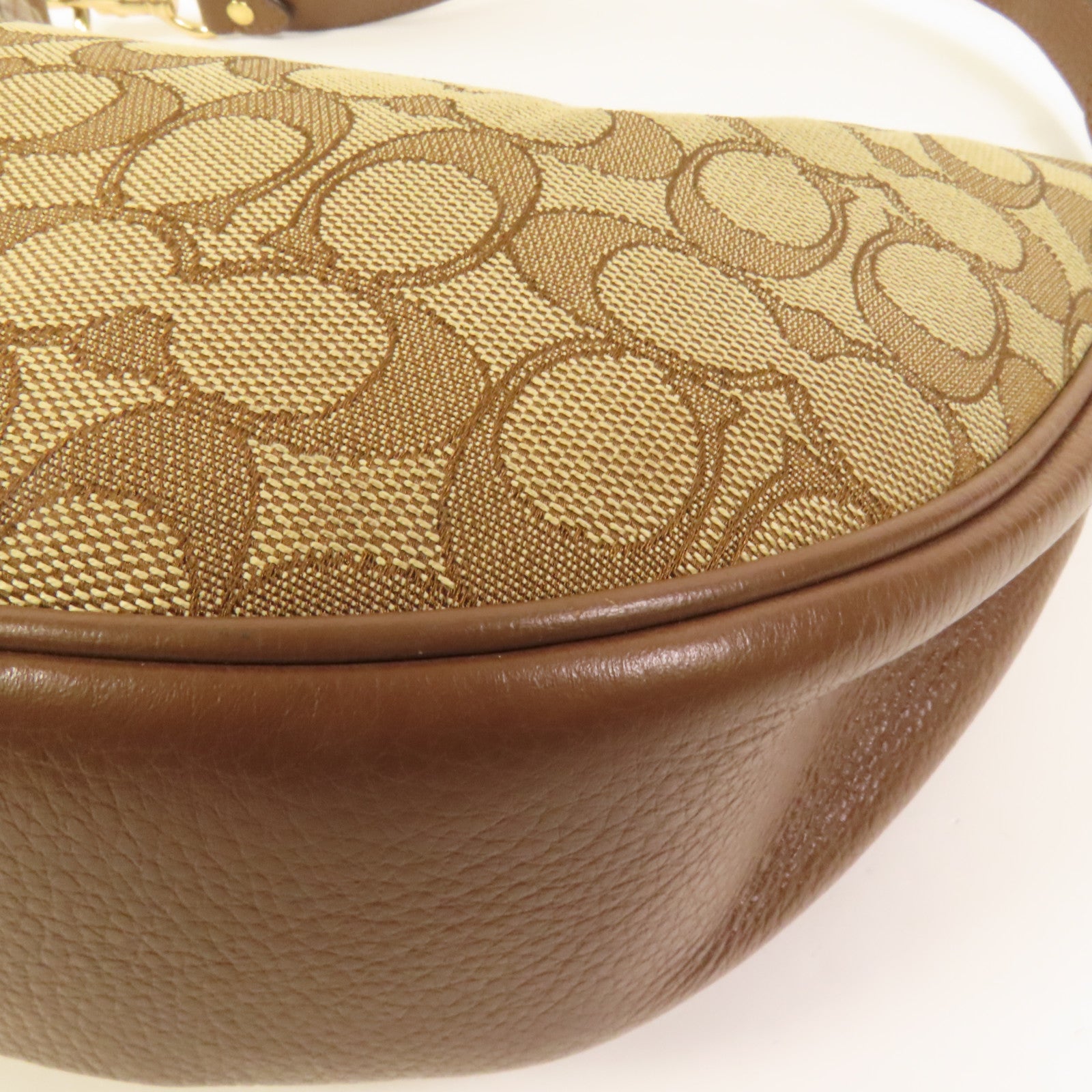 COACH 帆布2 Way Shoulder Bag金扣手挽肩背兩用袋