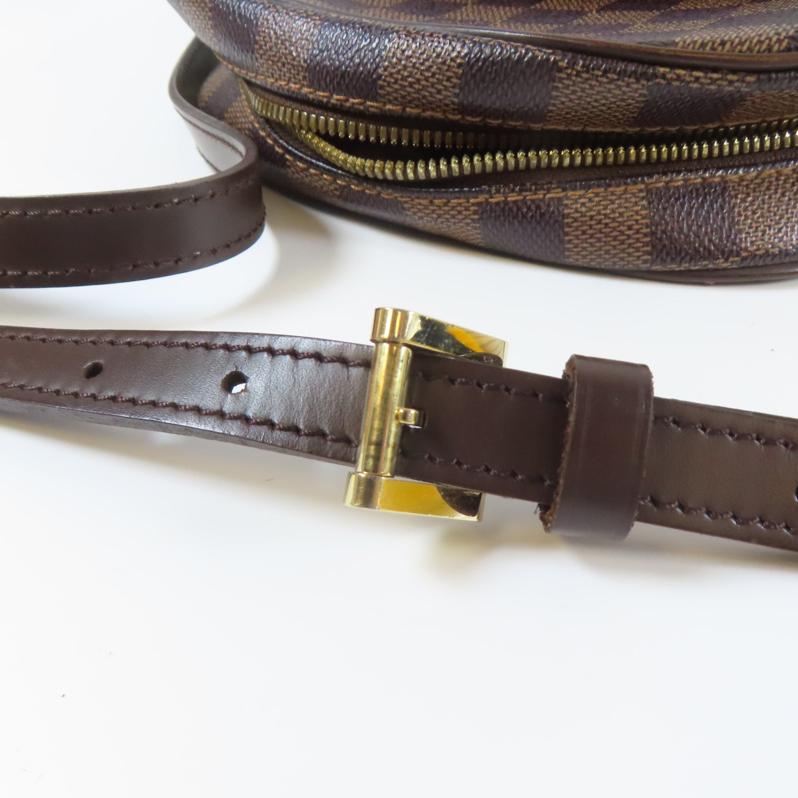 LOUIS VUITTON **【激減優惠】Damier Ipanema PM金扣肩背袋啡色