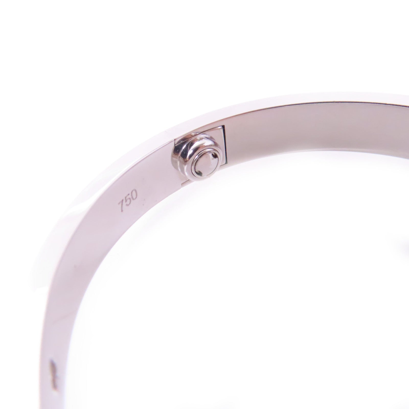 CARTIER 18K白金/鑽石 4Diamonds Love Bracelet Classic Model手鐲#16