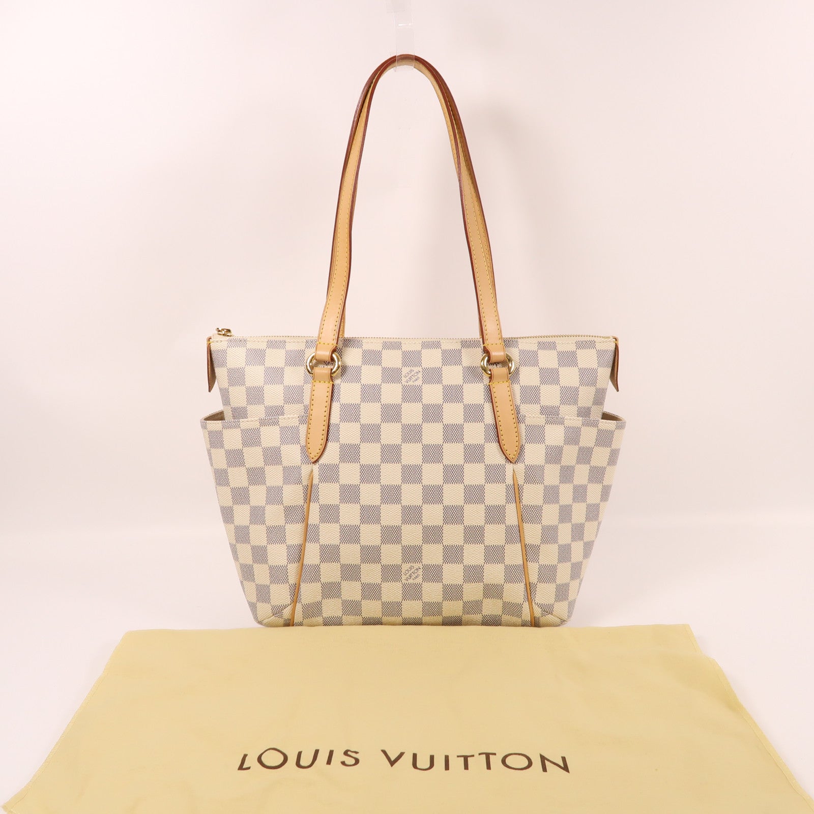 LOUIS VUITTON Damier Azur Totally PM金扣肩背袋