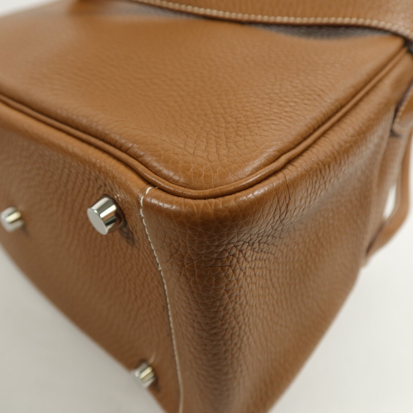 HERMES Clemence皮革Lindy 26肩背袋Gold