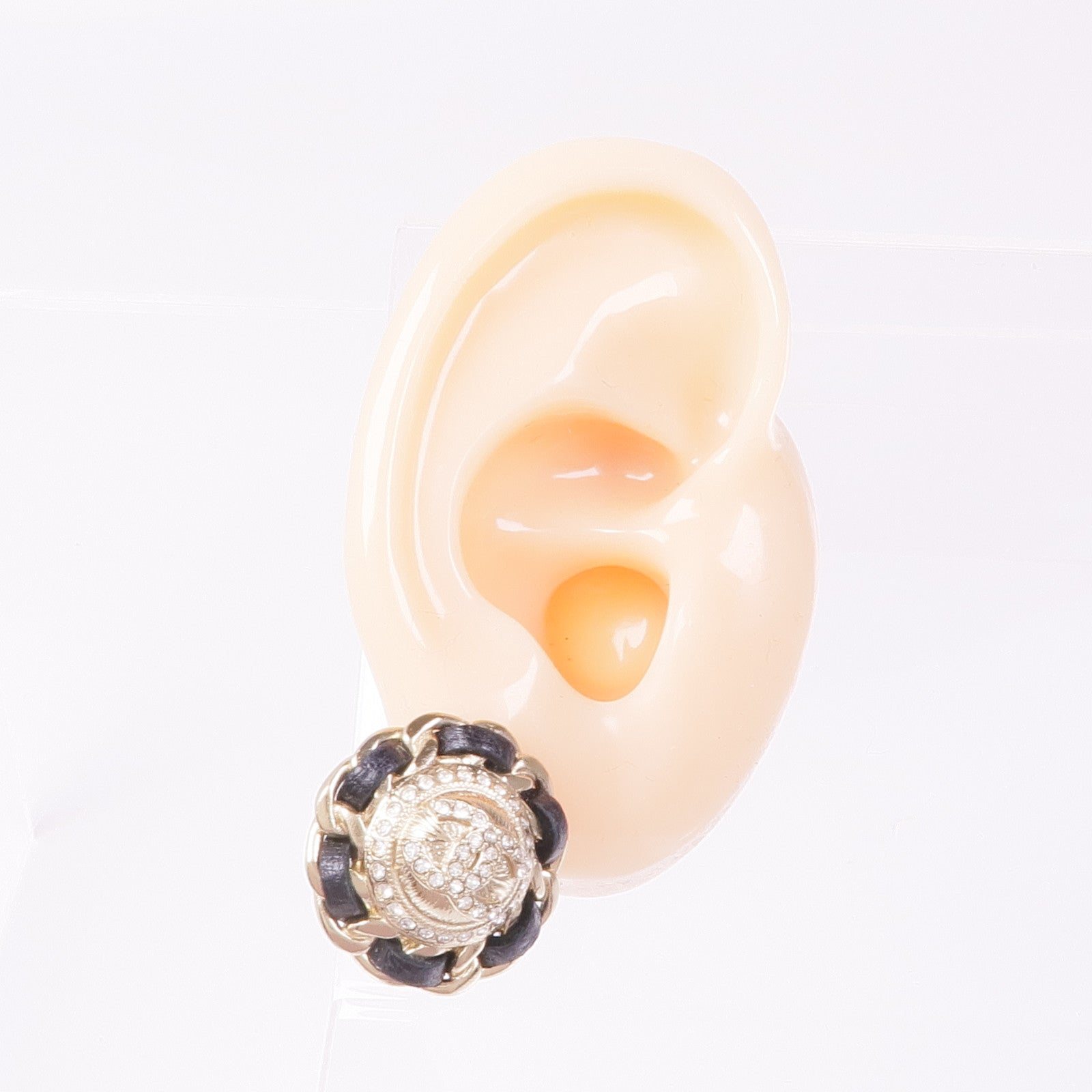 CHANEL 皮革/金屬Earrings耳環