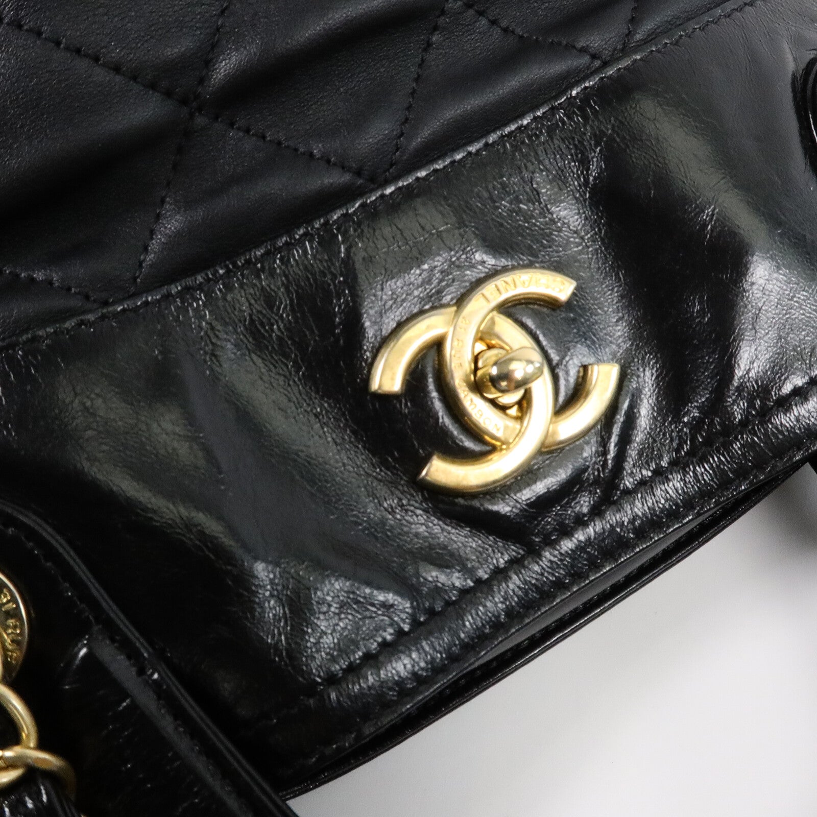 CHANEL 牛皮皮革2 Way Shoulder Bag鏈帶手挽肩背兩用袋