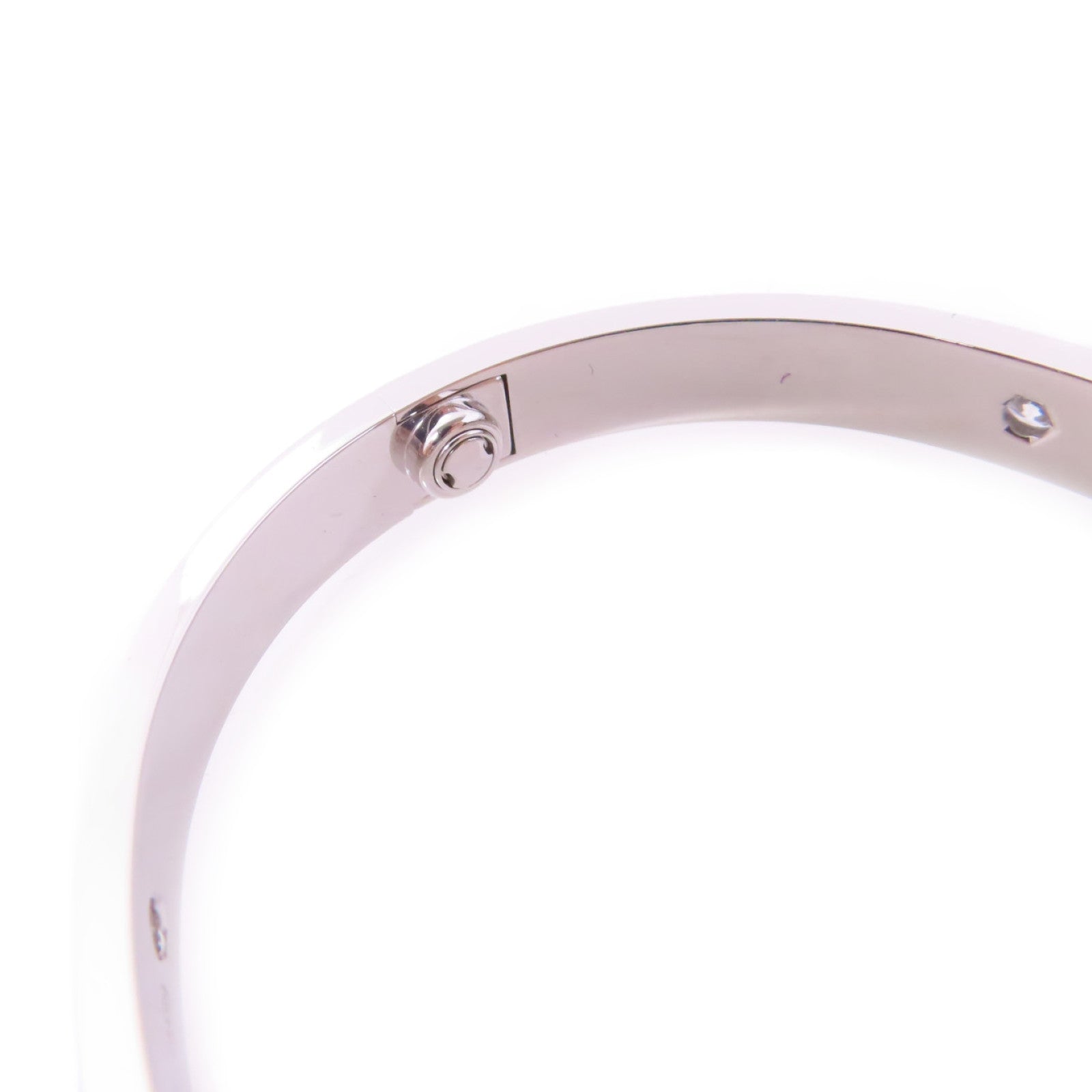 CARTIER 18K白金/鑽石 4Diamonds Love Bracelet Classic Model手鐲#16