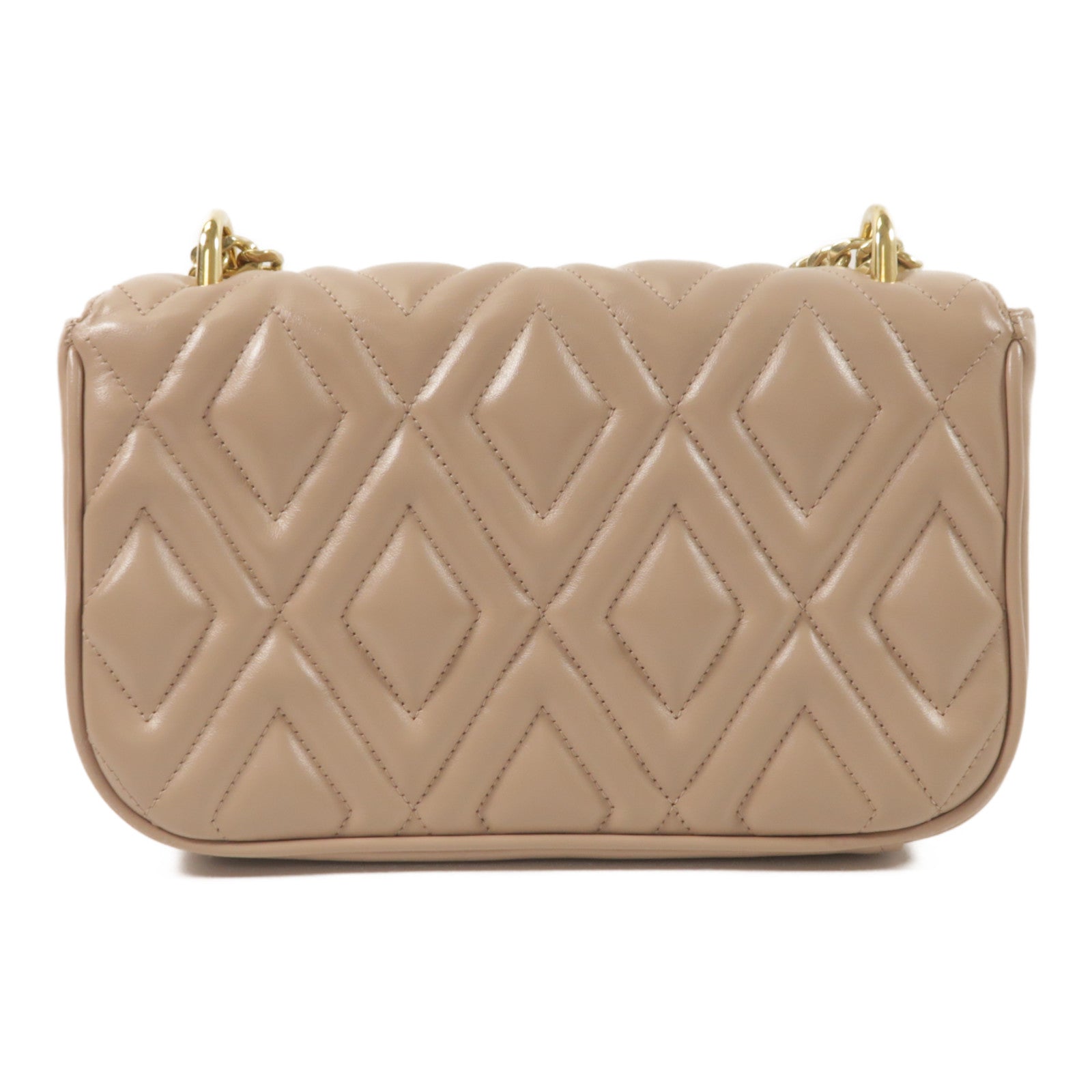 Miu Miu 羊皮皮革Chain Shoulder鏈帶肩背袋