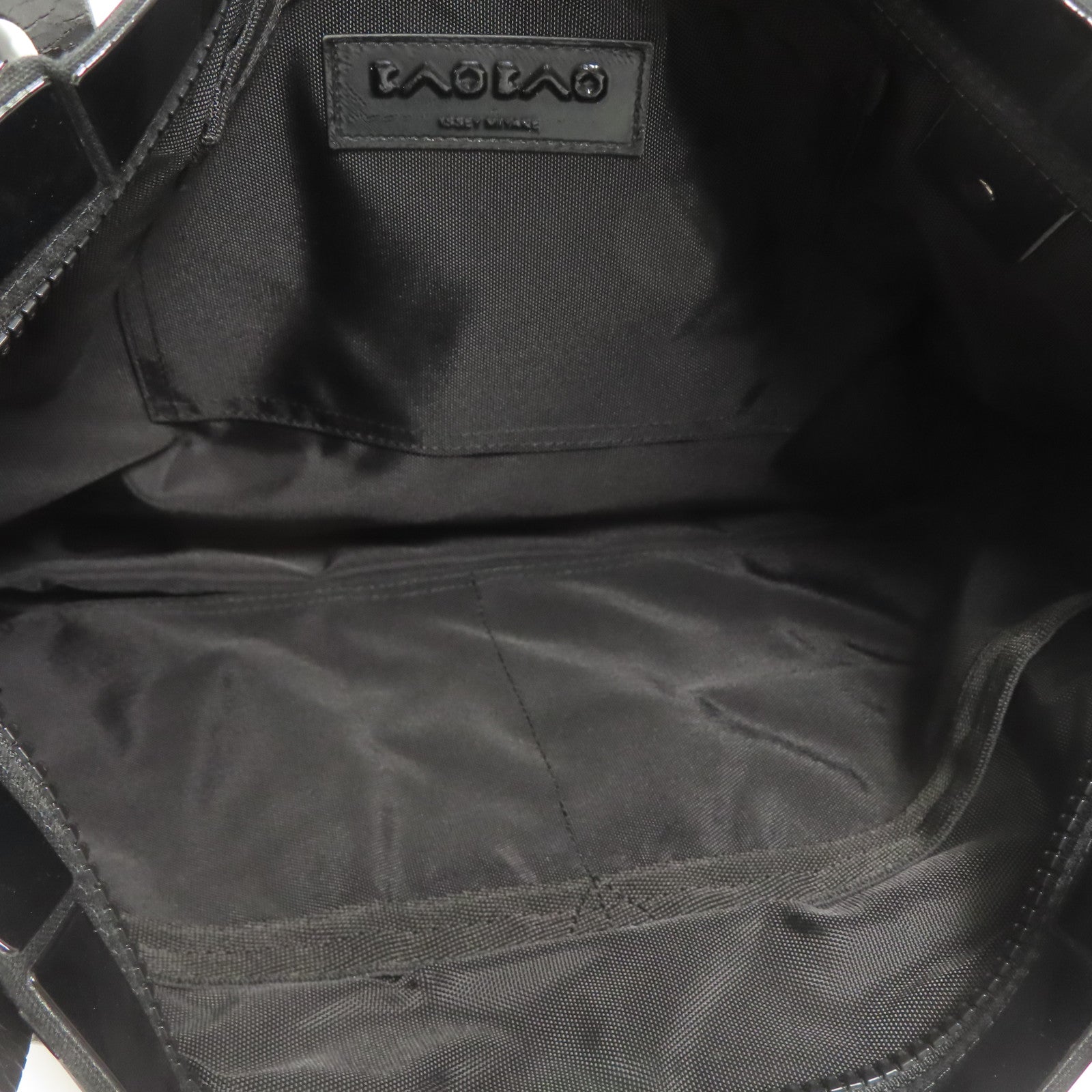 BAO BAO ISSEYMIYAKE Shoulder Bag PVC Black