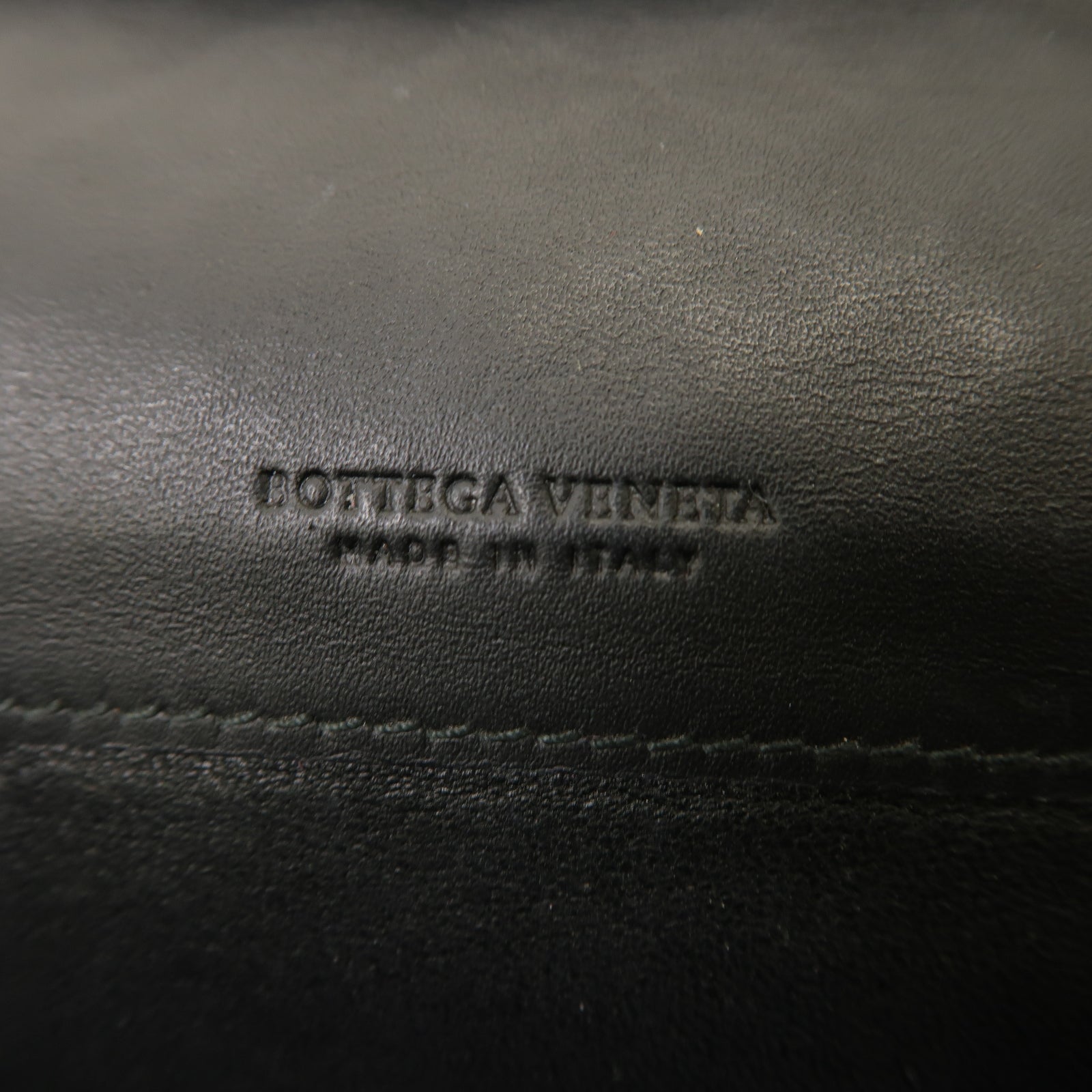 BOTTEGA VENETA 織紋皮革Long Wallet銀扣長錢包黑色