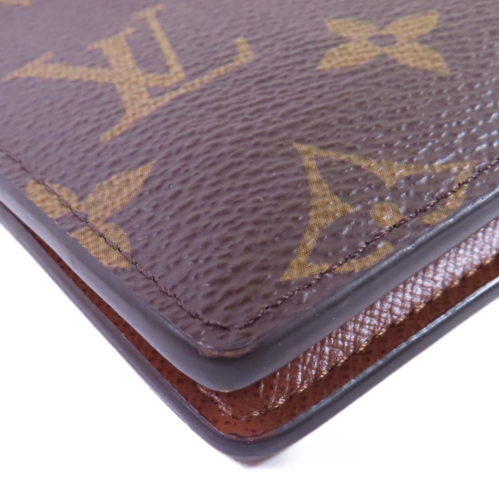 LOUIS VUITTON Monogram Multiple Short Wallet短錢包啡色
