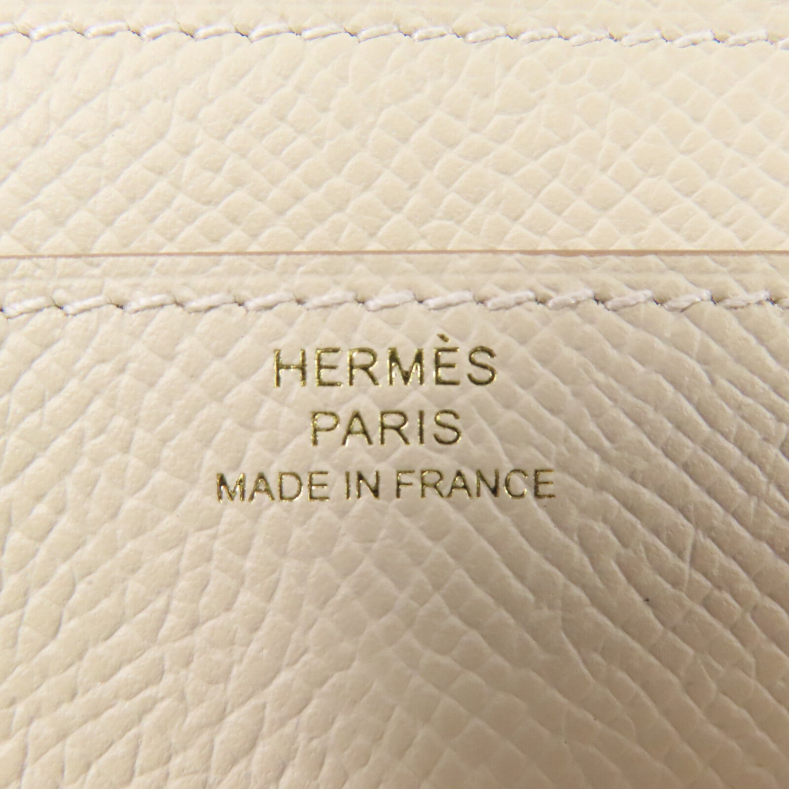 HERMES 皮革Constance To Go肩背袋Craie