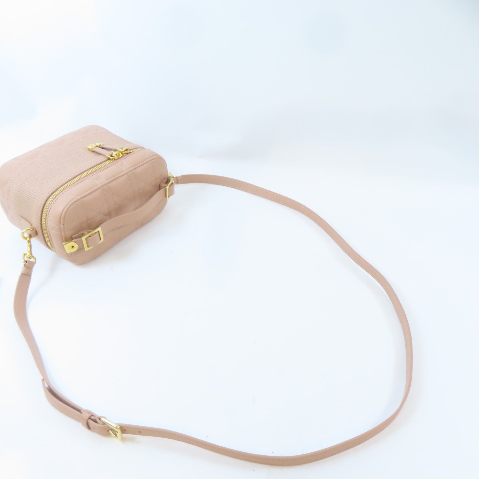 Dior (PRICE DOWN) CD GHW Vanity Bag 2 Way Shoulder 23-BO-0231 Lambskin Leather Pink