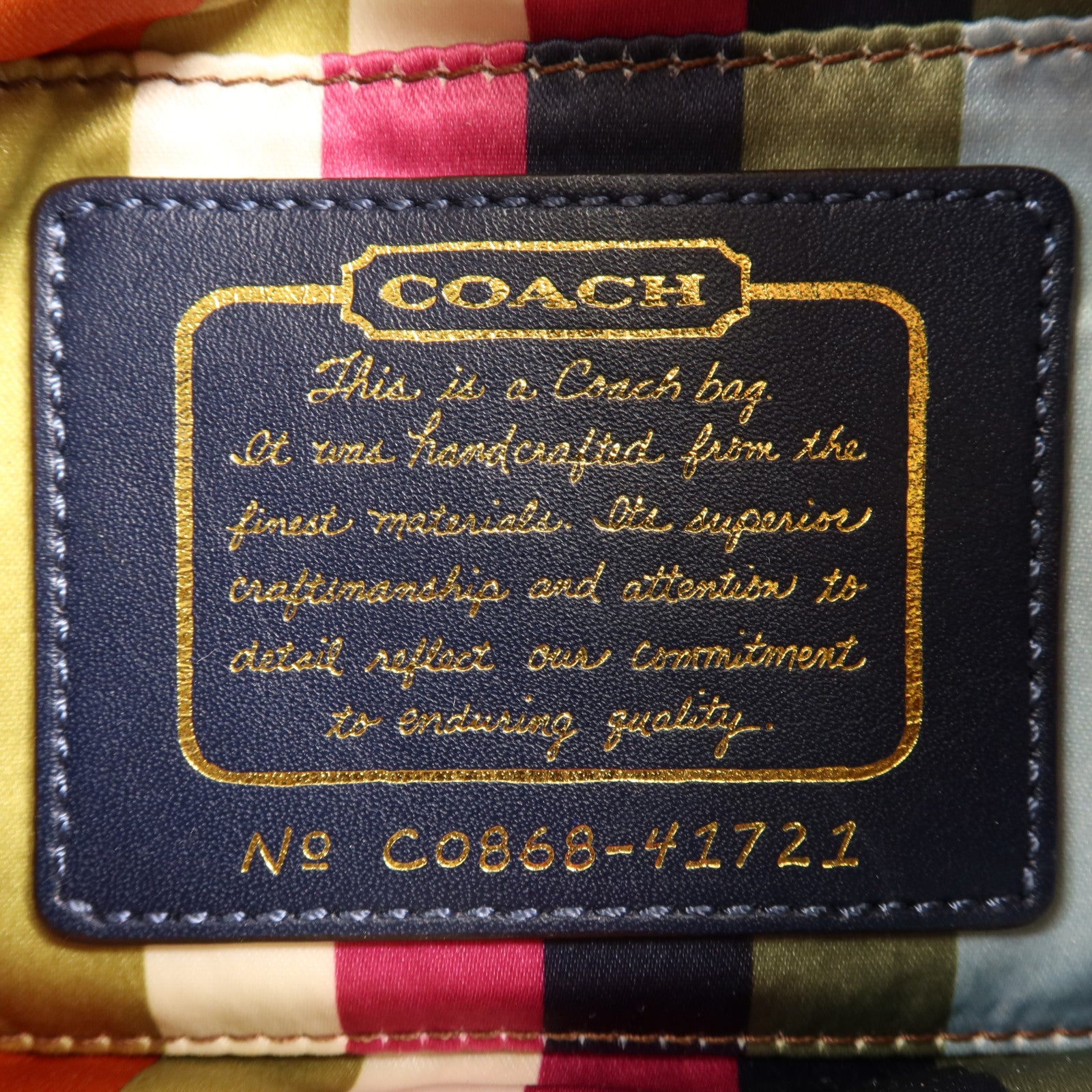 COACH 牛仔布Hand Bag金扣手挽袋