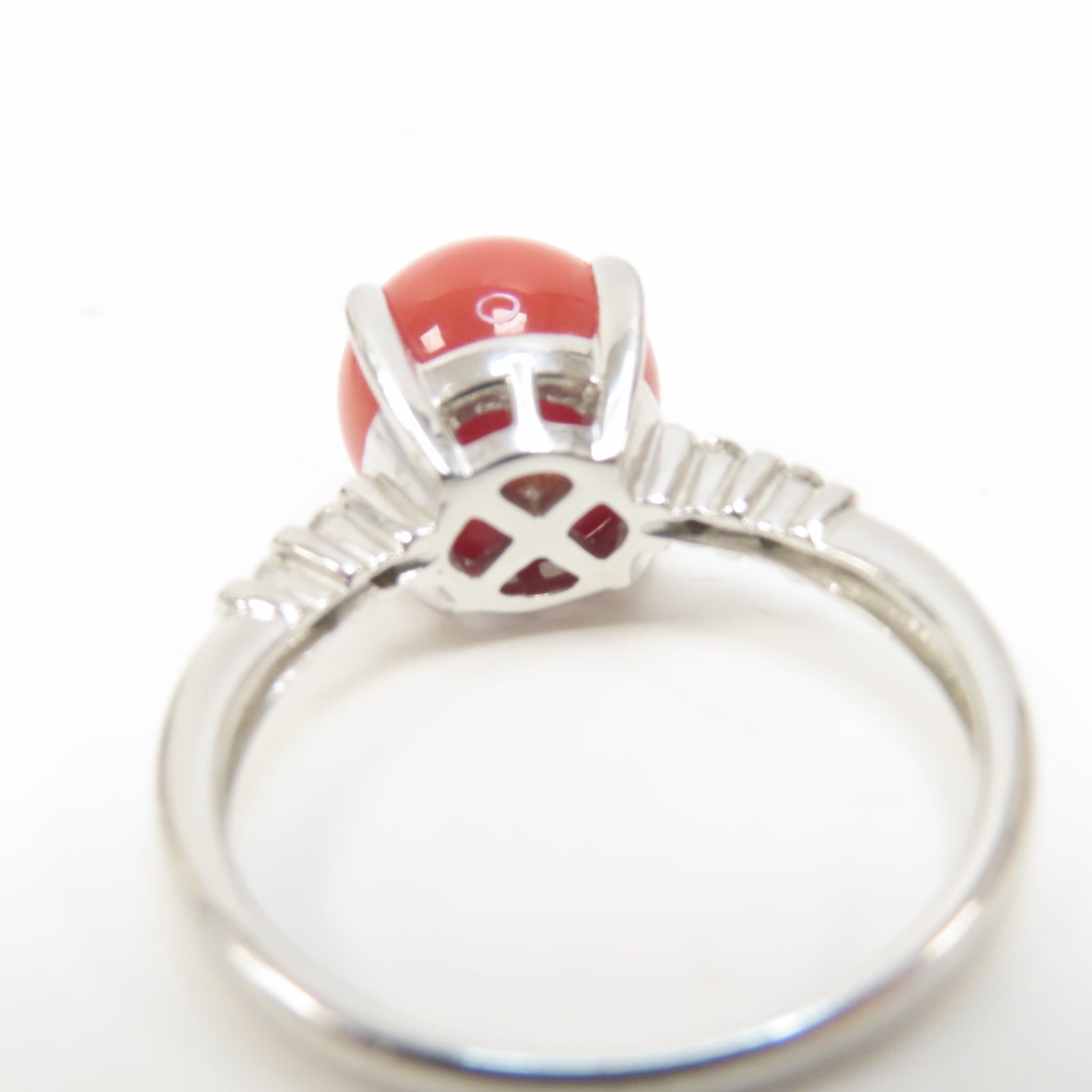 JEWELRY PT900鉑金Coral Ring戒指US#6