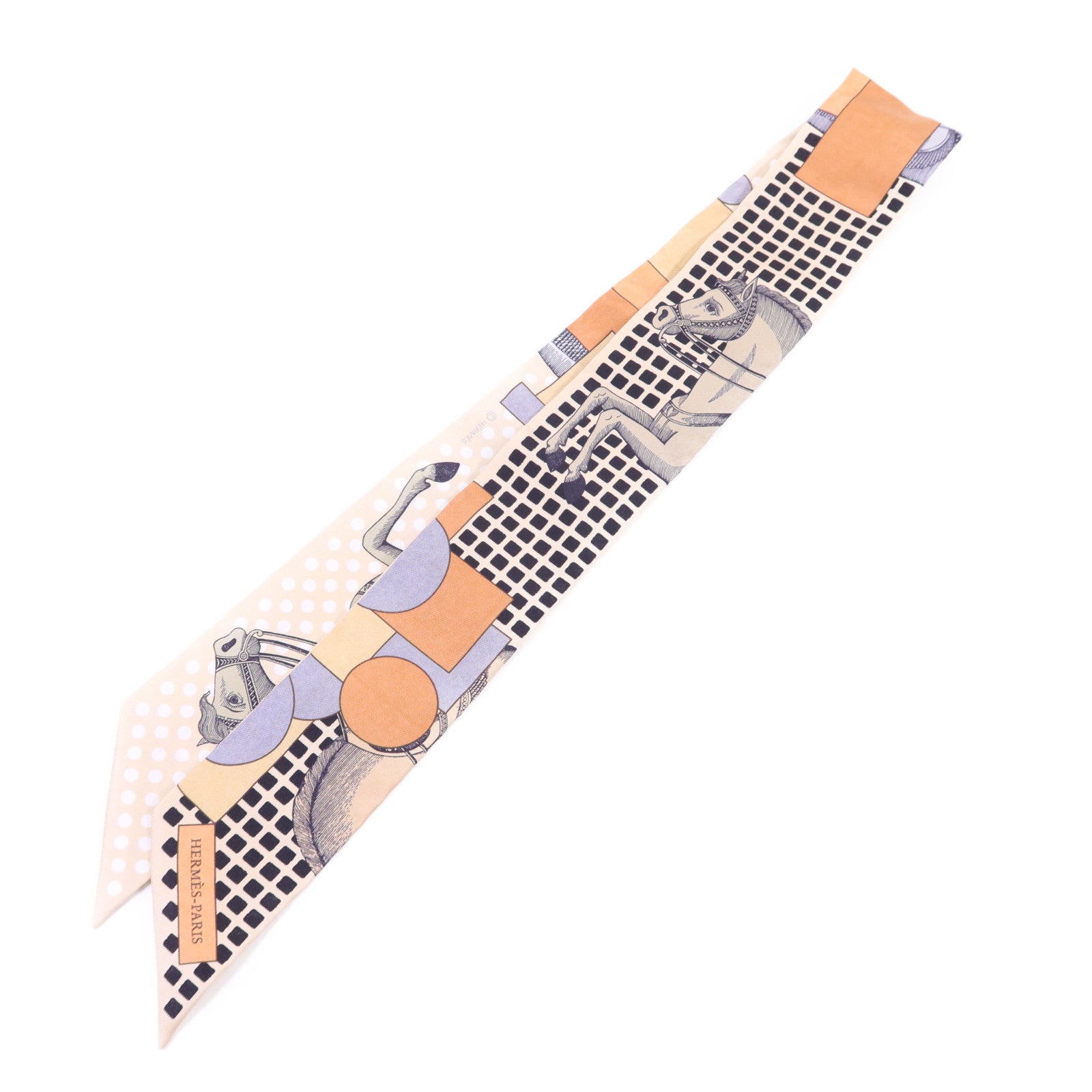 HERMES 絲質Twilly絲巾