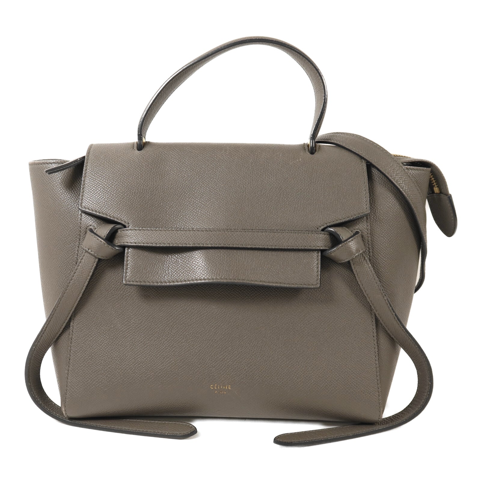 CELINE 牛皮皮革Micro Belt Bag金扣手挽肩背兩用袋