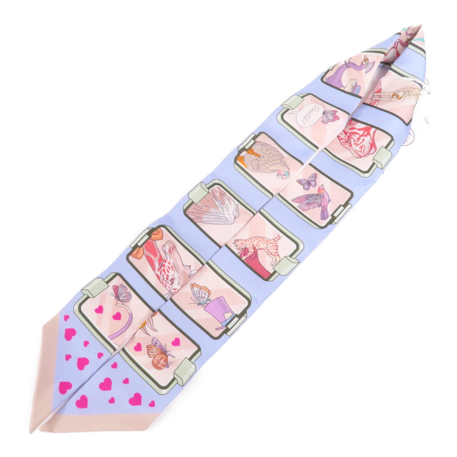 HERMES 絲質Twilly絲巾