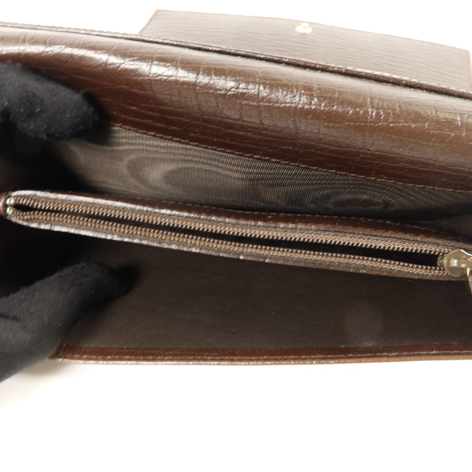 GUCCI GG帆布Vintage Web Horsebit Long Wallet金扣長錢包