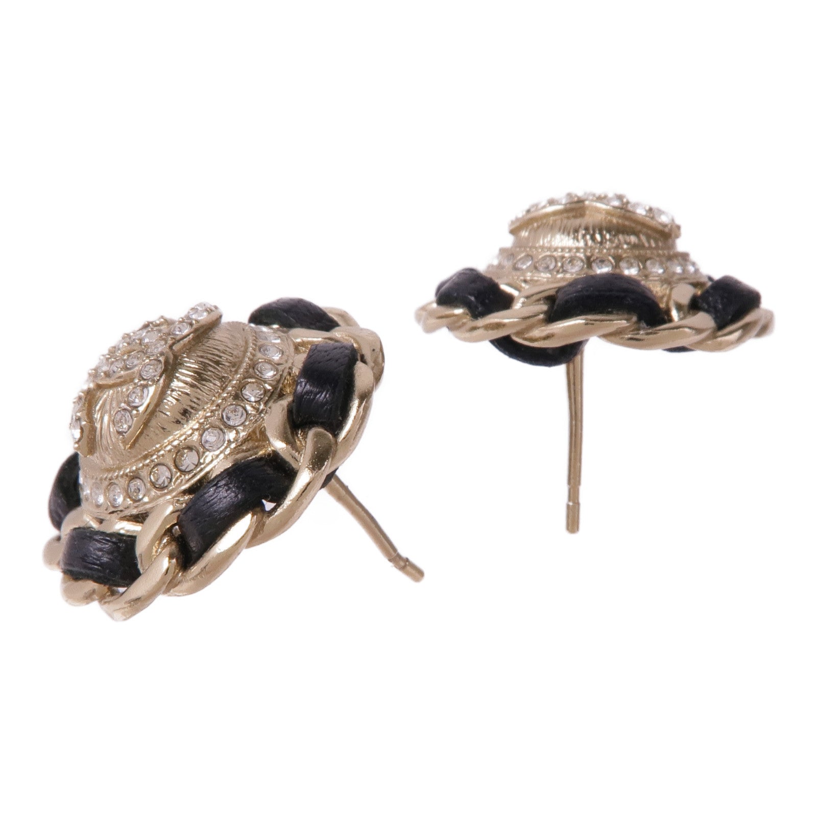 CHANEL 皮革/金屬Earrings耳環