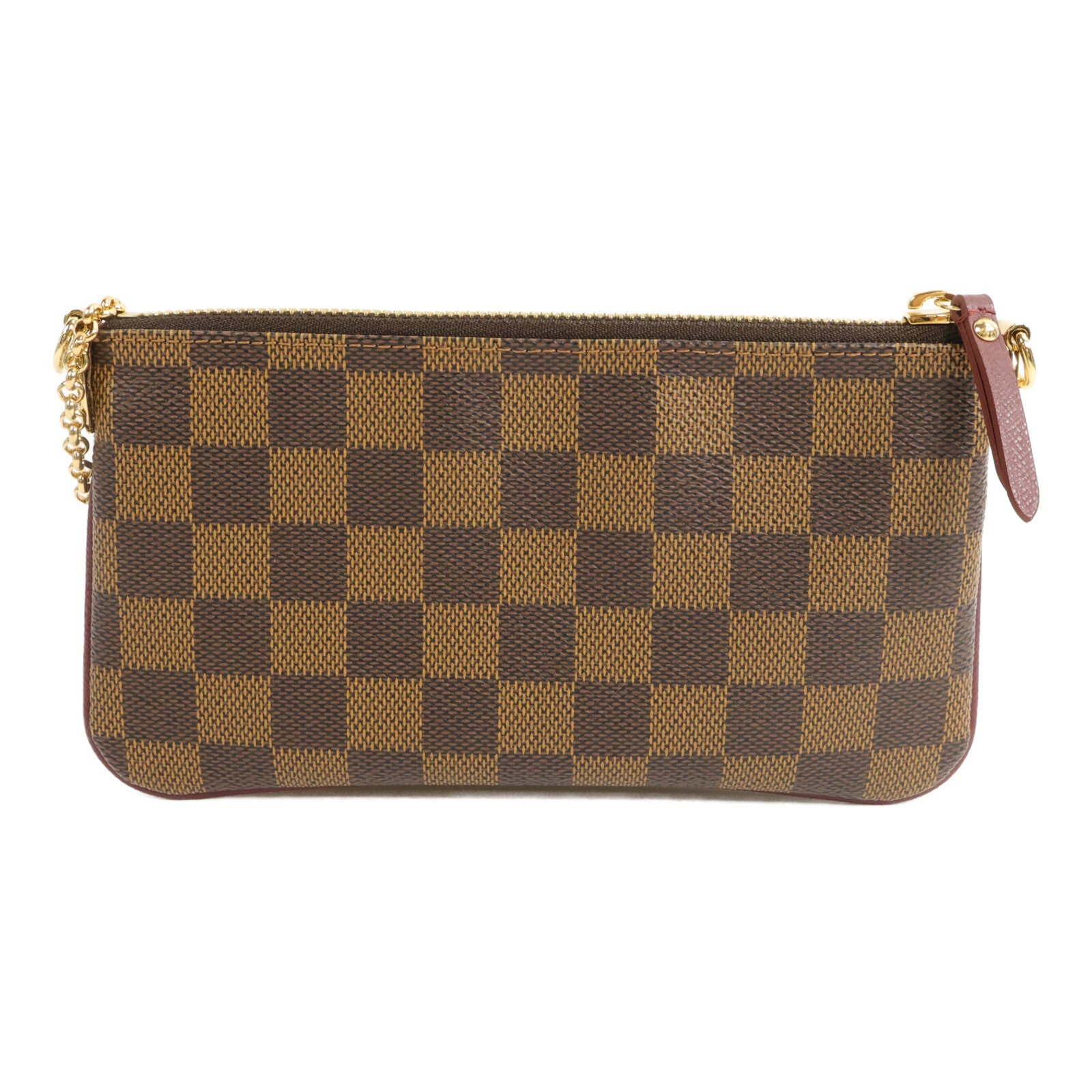 LOUIS VUITTON Damier Pochette Mila MM鏈帶手拿包