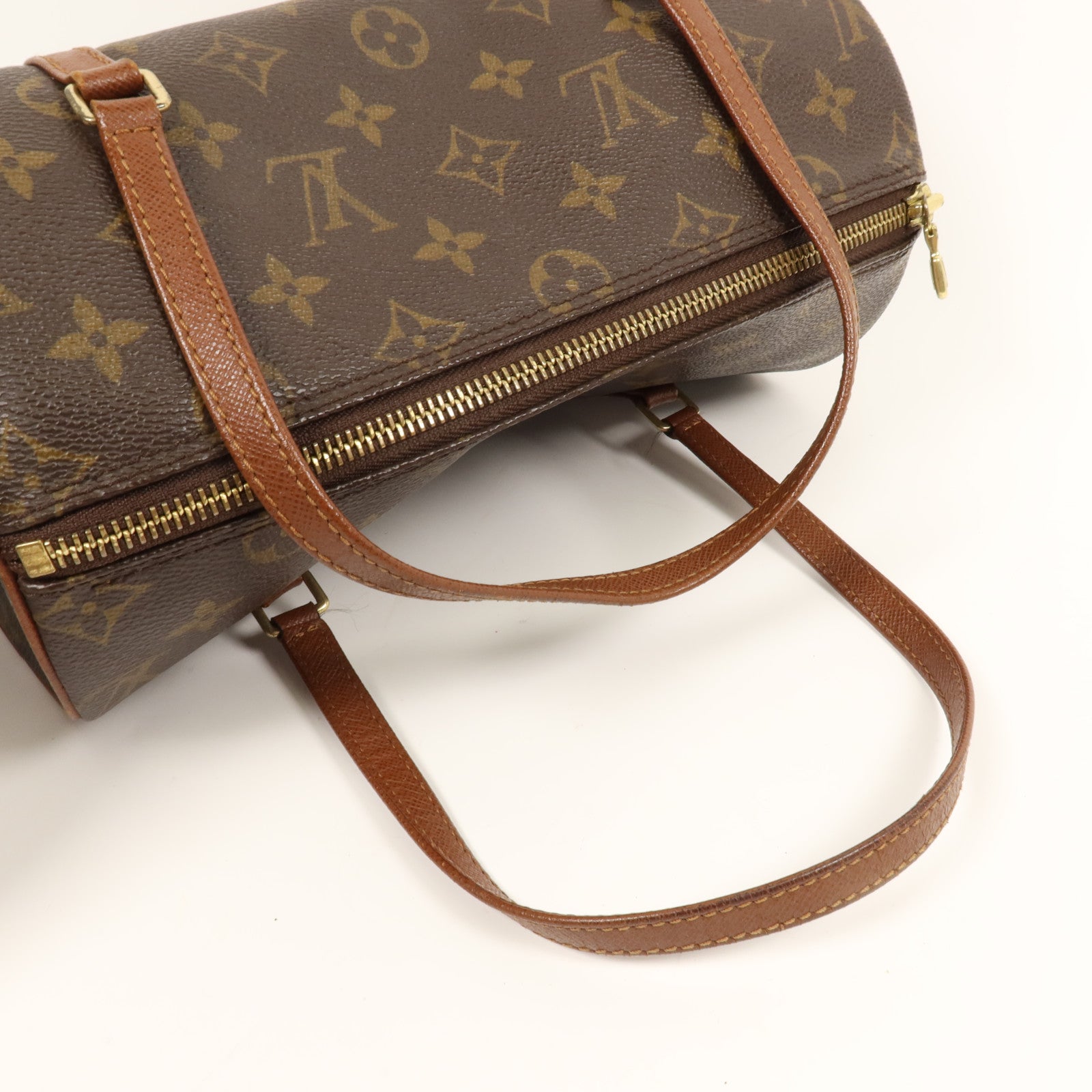 LOUIS VUITTON Monogram Papillon金扣手挽袋
