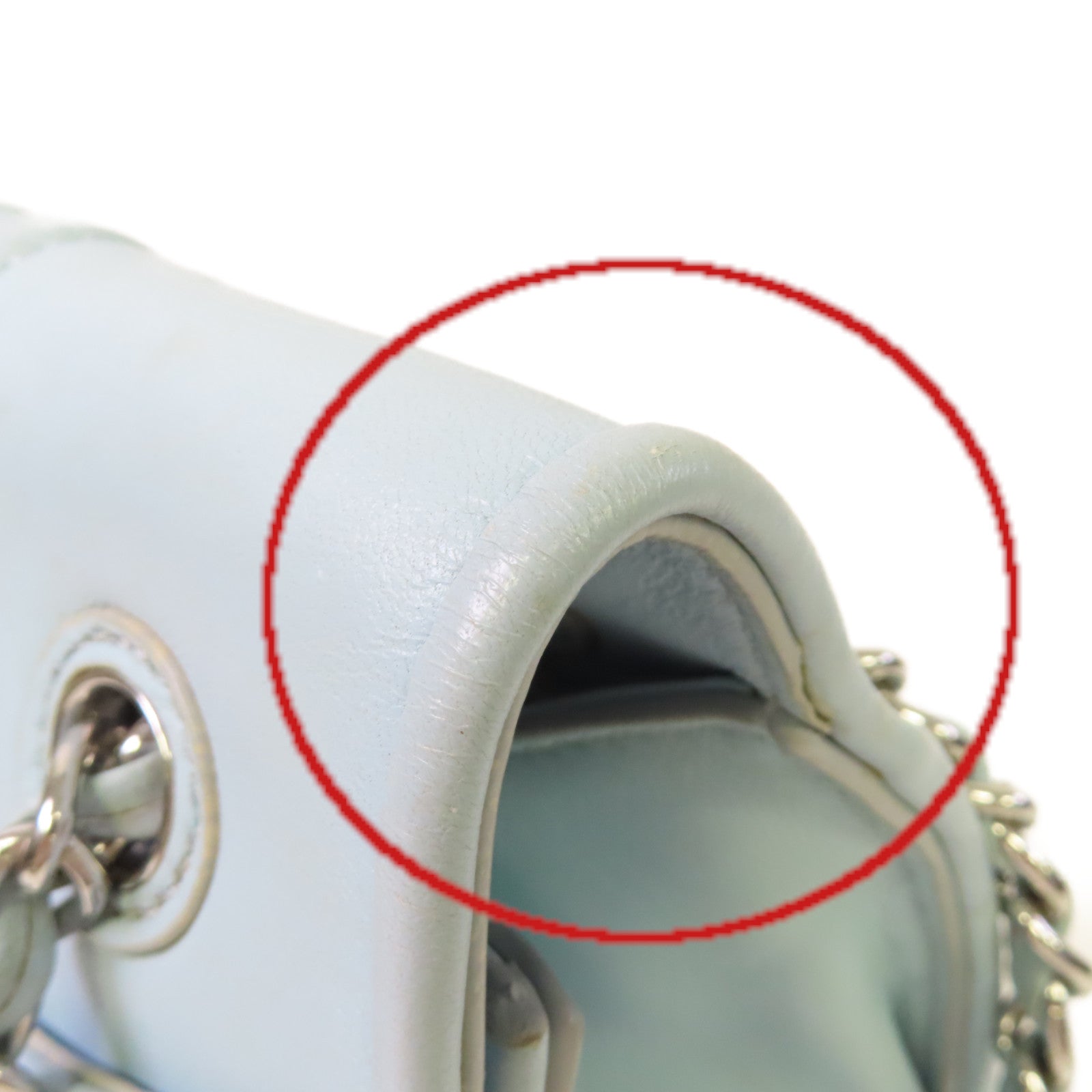 Tory Burch 【激減優惠】牛皮皮革Chain Shoulder Bag鏈帶肩背袋淺藍色